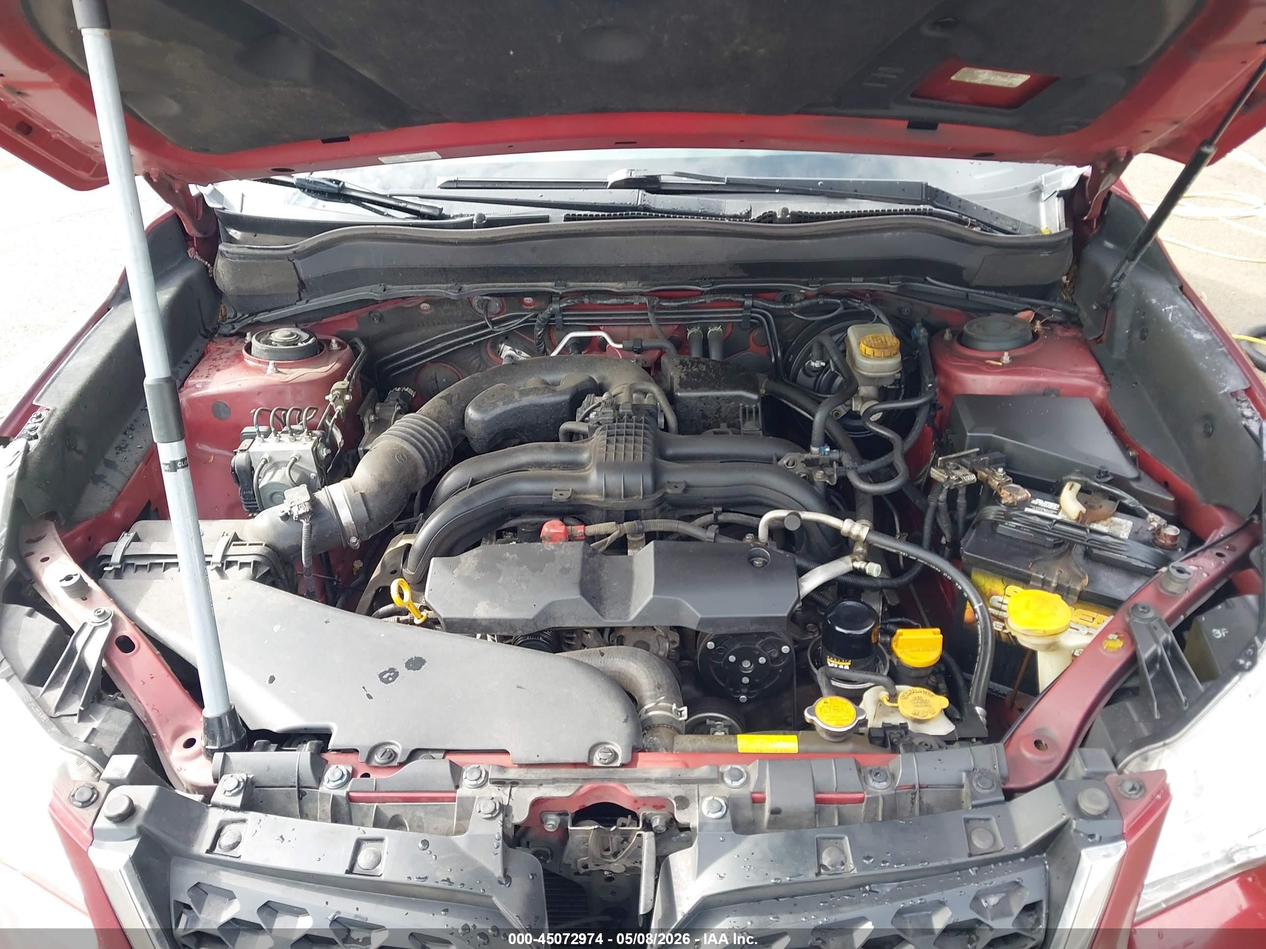 2014 Subaru Forester 2.5i Premium Red vin: JF2SJAEC6EH452138