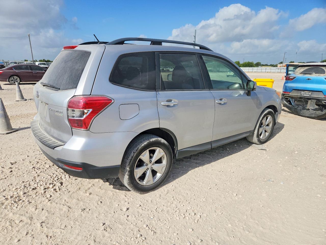 2014 Subaru Forester 2.5i Premium Silver vin: JF2SJAEC6EH456433