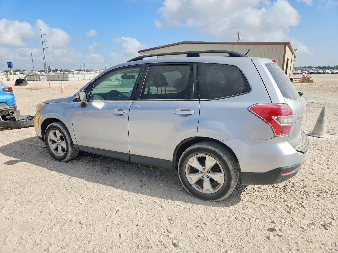 2014 Subaru Forester 2.5i Premium Silver vin: JF2SJAEC6EH456433