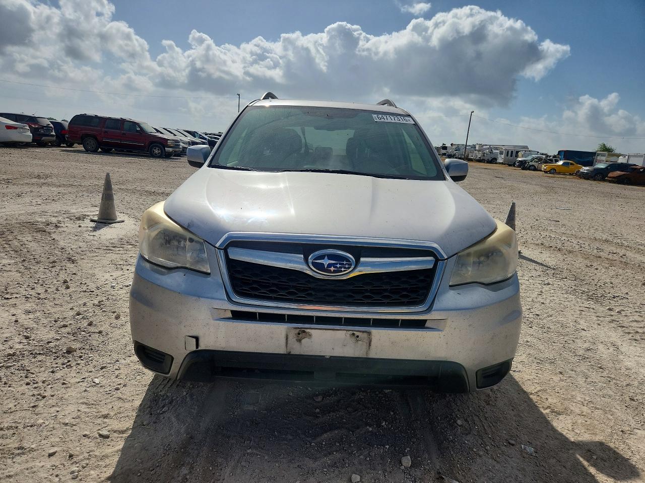 2014 Subaru Forester 2.5i Premium Silver vin: JF2SJAEC6EH456433