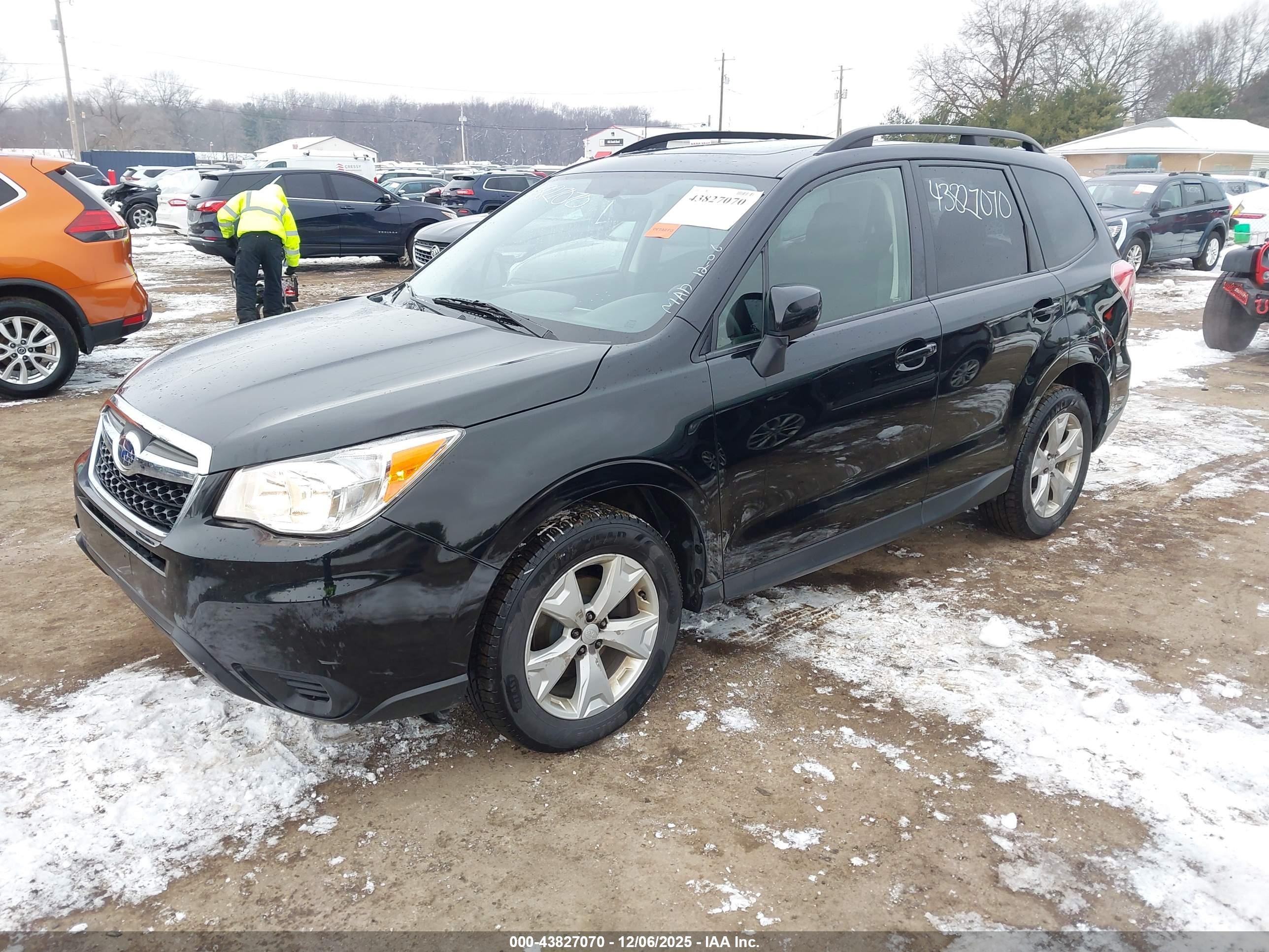 2014 Subaru Forester 2.5i Premium Black vin: JF2SJAEC6EH475581