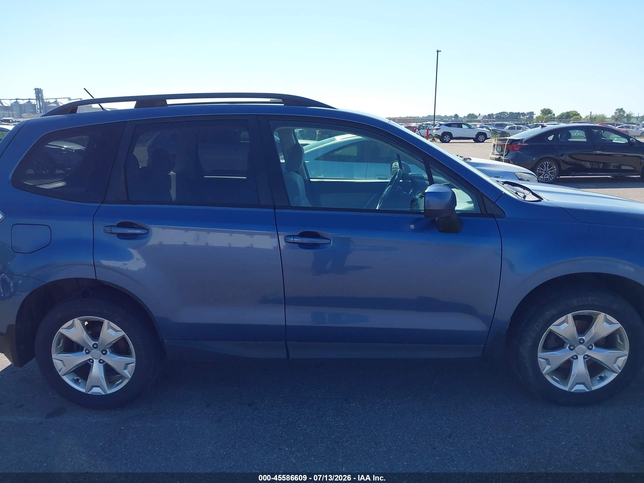 2014 Subaru Forester 2.5i Premium Blue vin: JF2SJAEC6EH478867
