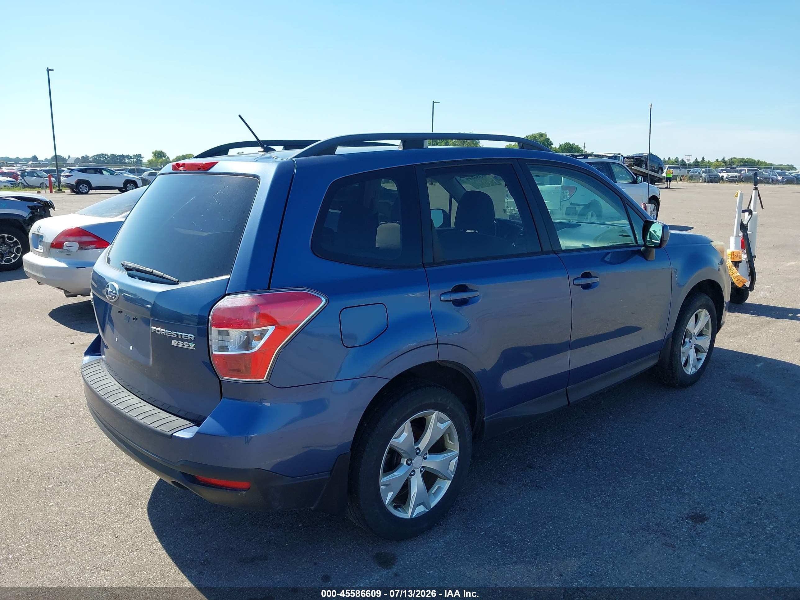 2014 Subaru Forester 2.5i Premium Blue vin: JF2SJAEC6EH478867