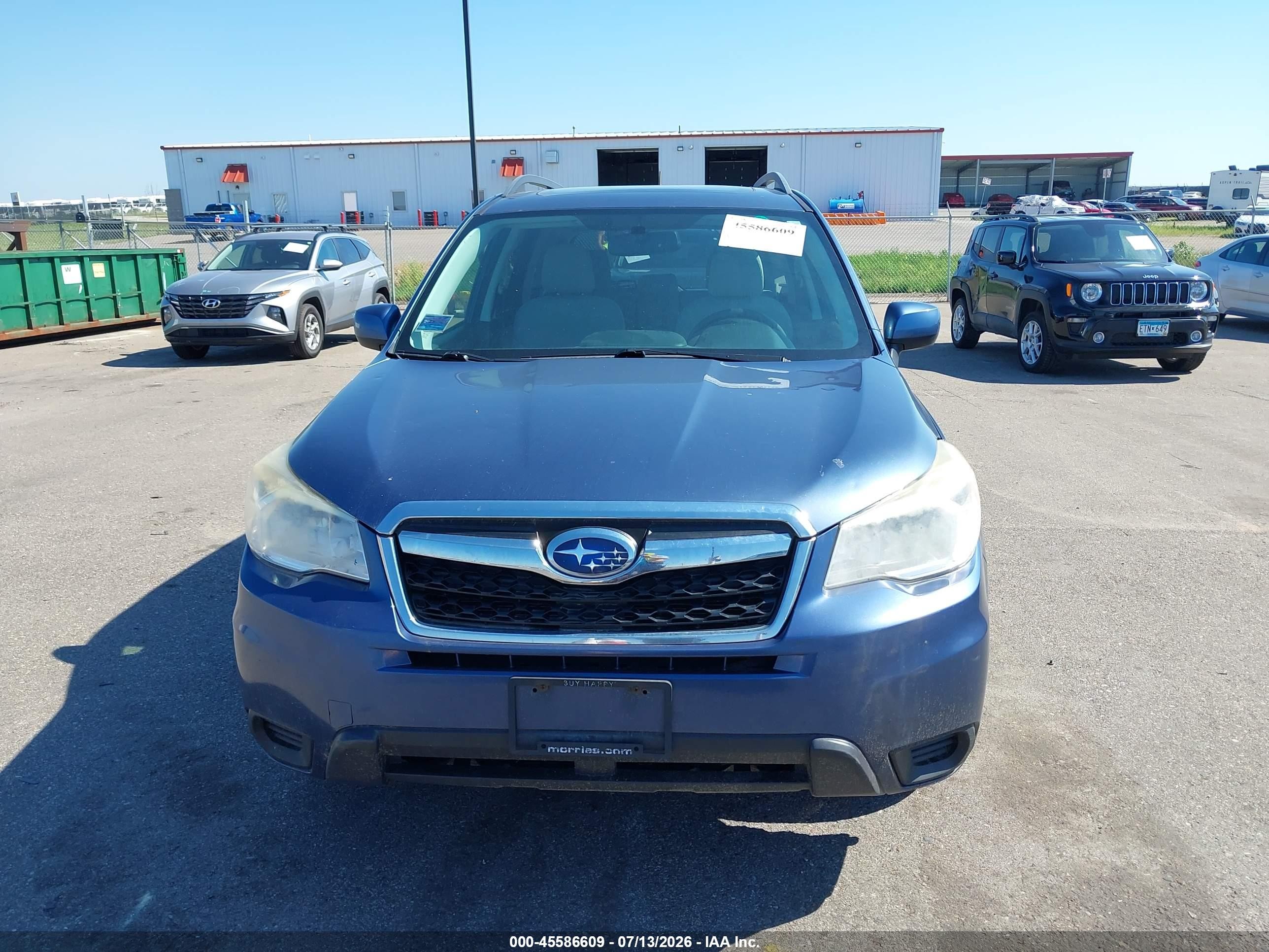 2014 Subaru Forester 2.5i Premium Blue vin: JF2SJAEC6EH478867