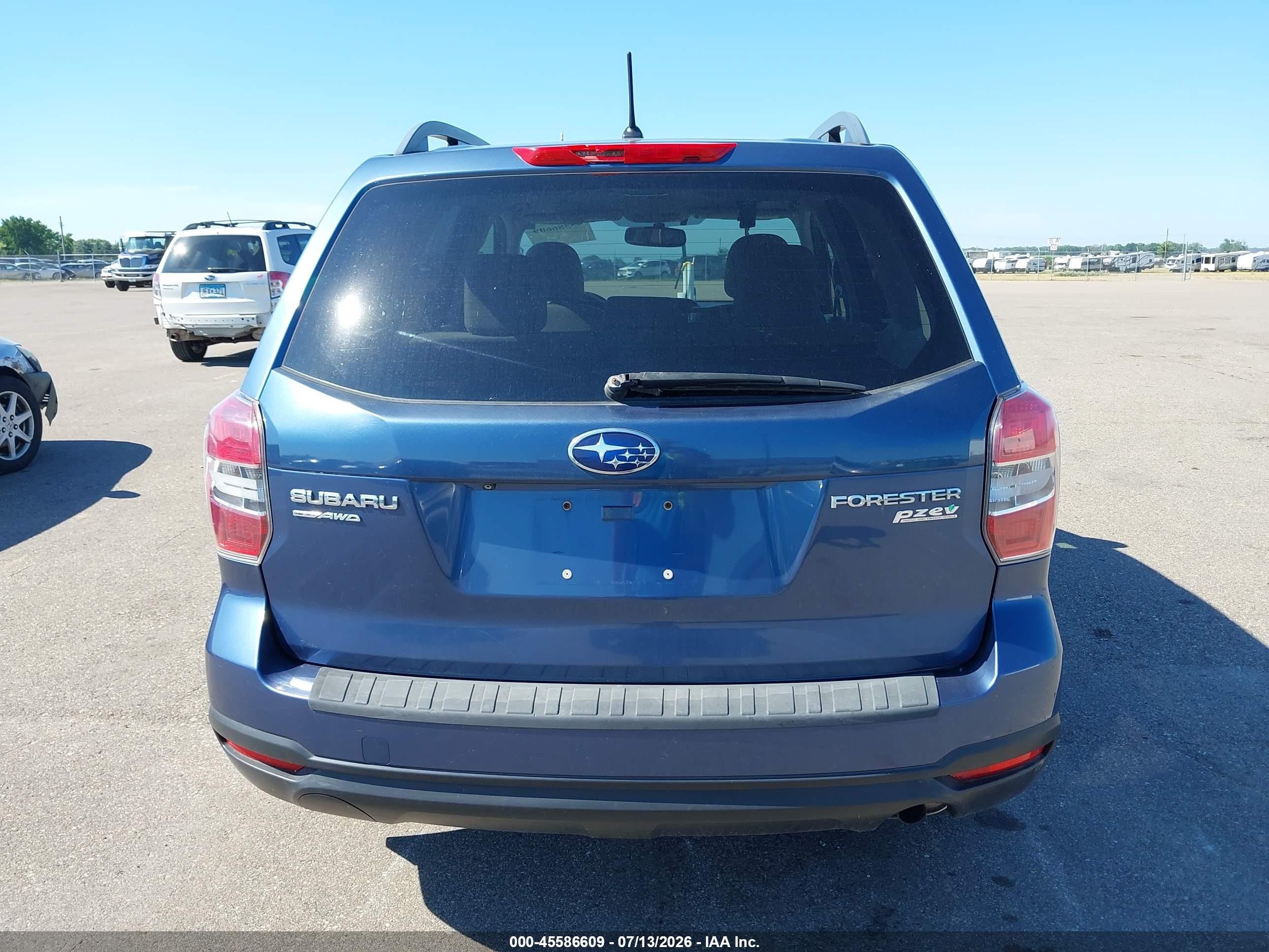 2014 Subaru Forester 2.5i Premium Blue vin: JF2SJAEC6EH478867