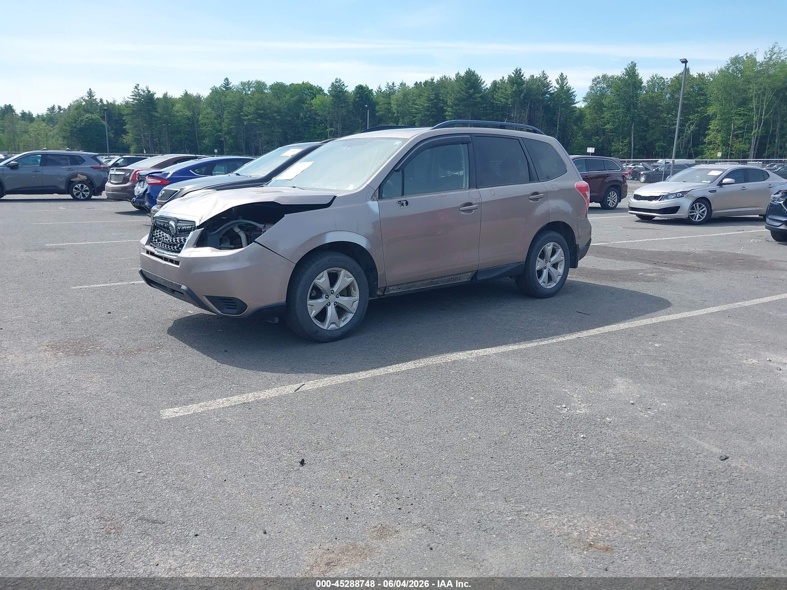 2014 Subaru Forester 2.5i Premium Brown vin: JF2SJAEC6EH521958
