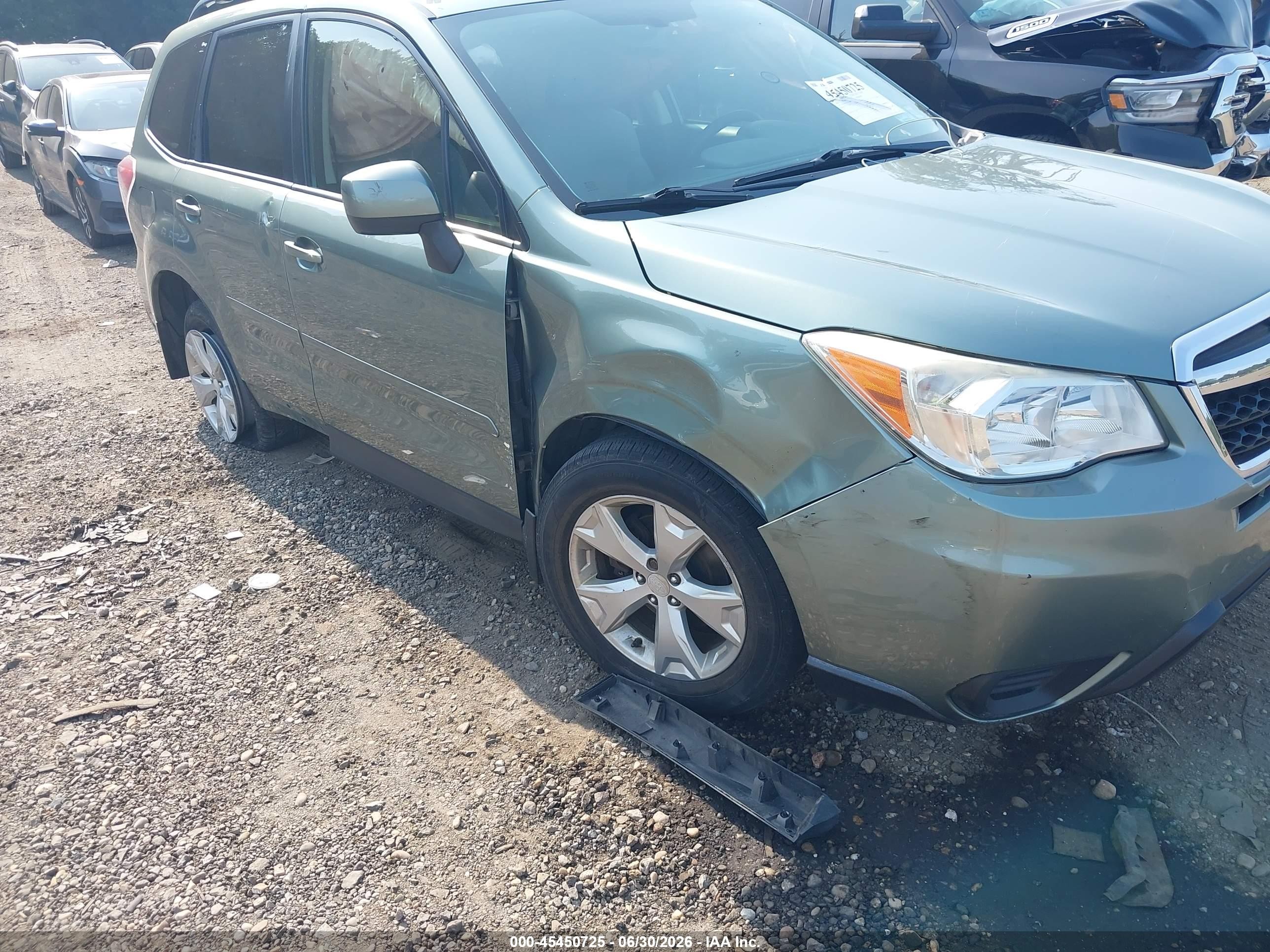 2014 Subaru Forester 2.5i Premium Green vin: JF2SJAEC6EH538386