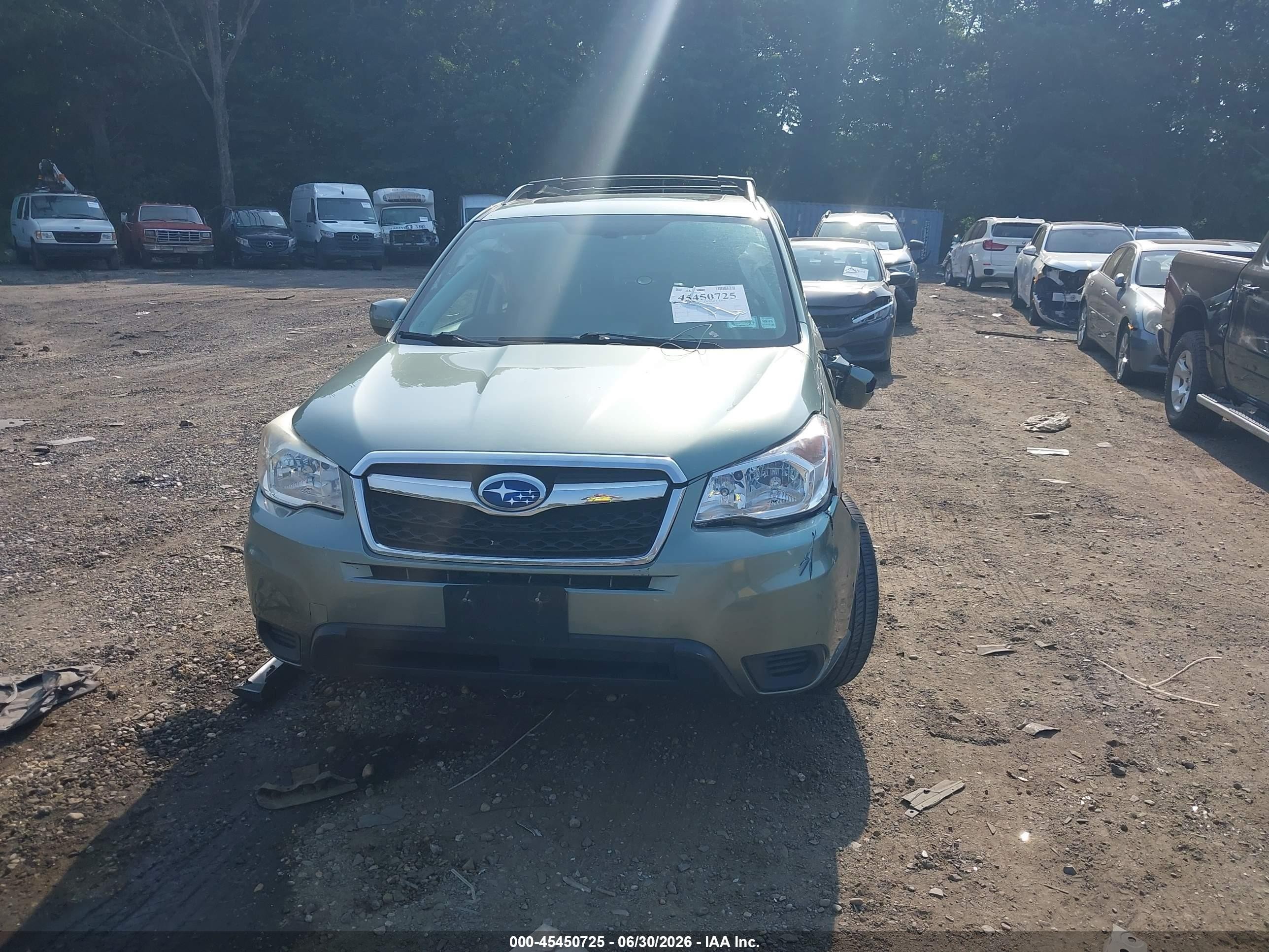 2014 Subaru Forester 2.5i Premium Green vin: JF2SJAEC6EH538386