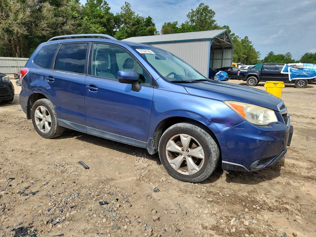 2014 Subaru Forester 2.5i Premium Blue vin: JF2SJAEC6EH538498