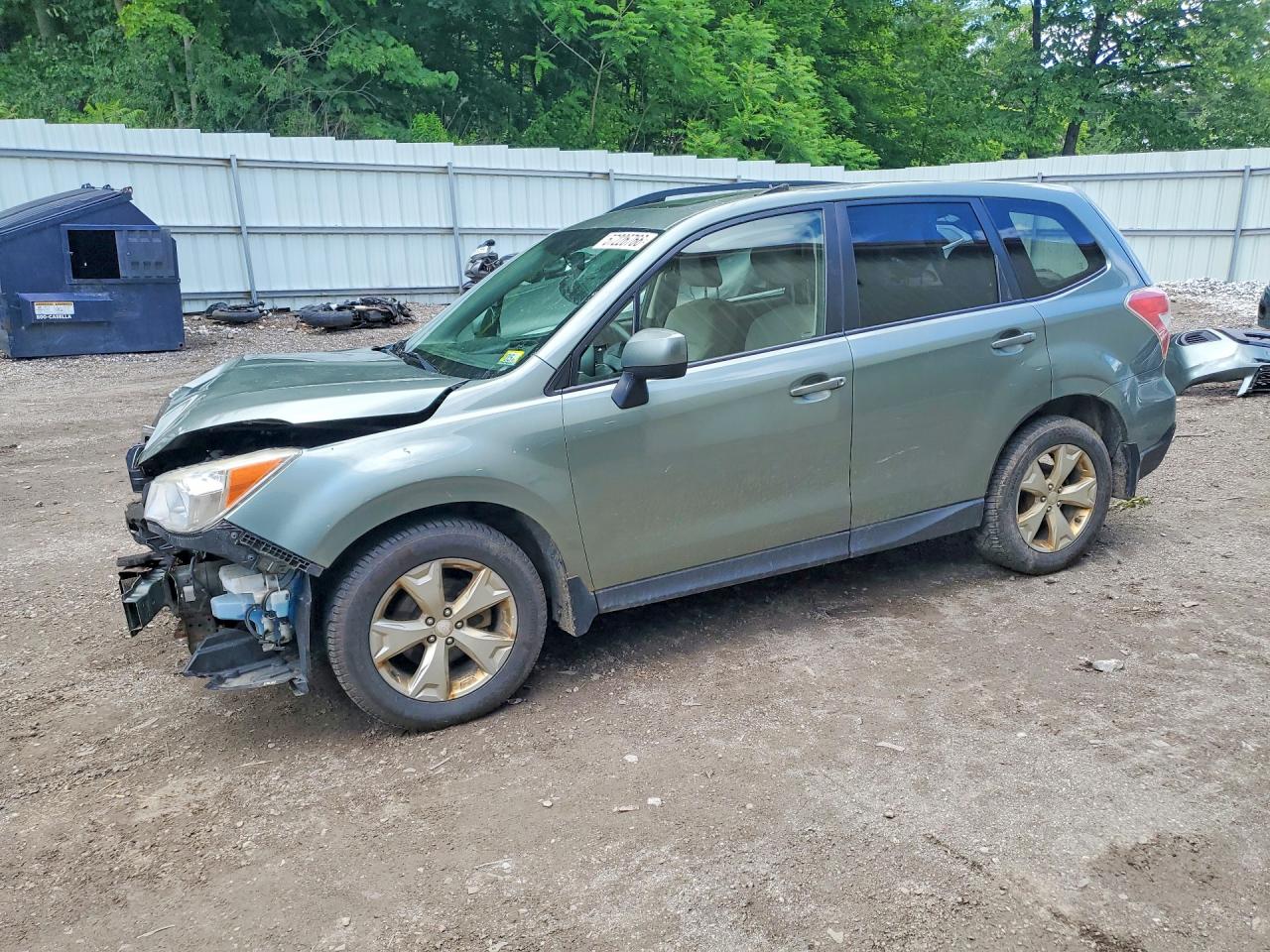 2014 Subaru Forester 2.5i Premium Green vin: JF2SJAEC6EH542972