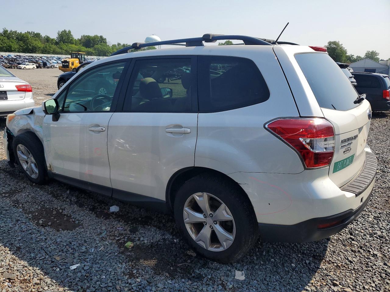 2014 Subaru Forester 2.5i Premium White vin: JF2SJAEC6EH550604
