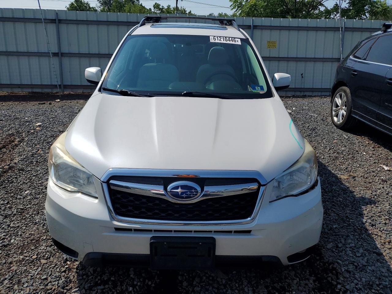 2014 Subaru Forester 2.5i Premium White vin: JF2SJAEC6EH550604