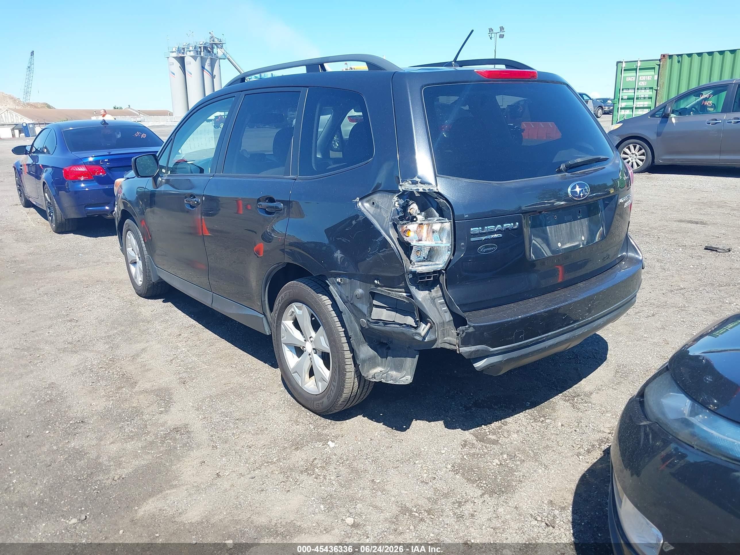 2014 Subaru Forester 2.5i Premium Gray vin: JF2SJAEC7EH408648
