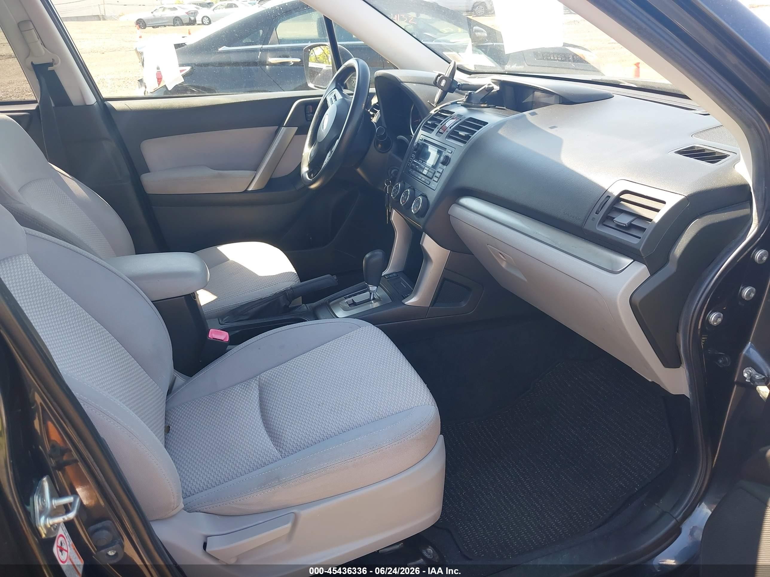 2014 Subaru Forester 2.5i Premium Gray vin: JF2SJAEC7EH408648