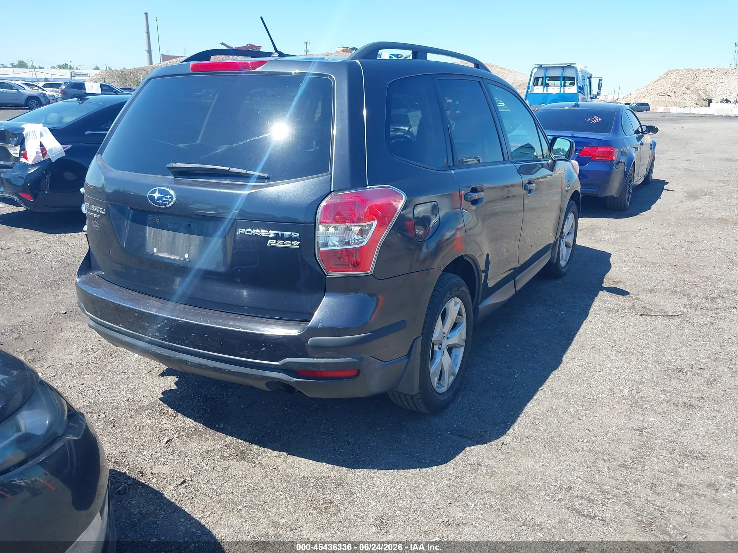 2014 Subaru Forester 2.5i Premium Gray vin: JF2SJAEC7EH408648