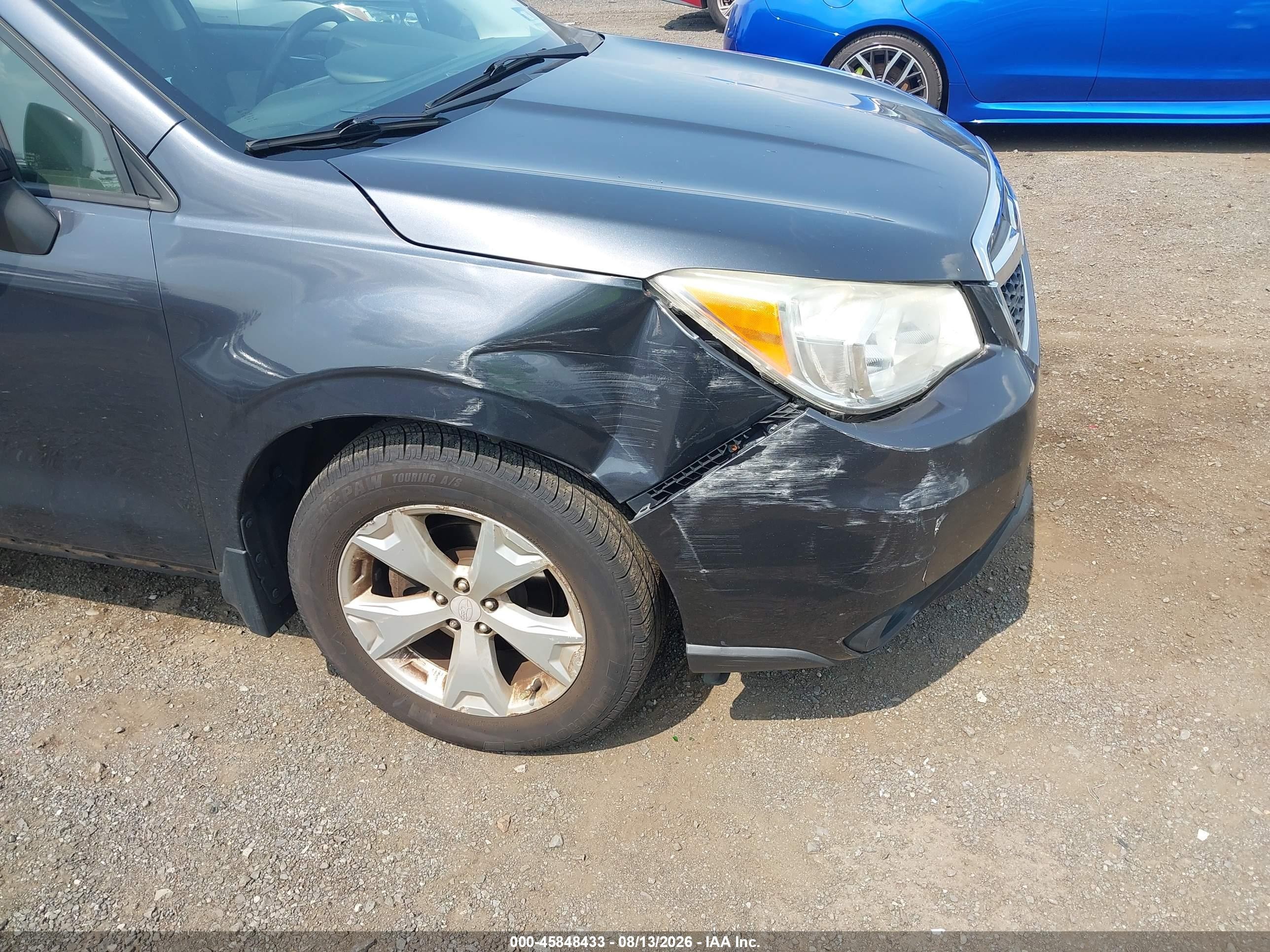 2014 Subaru Forester 2.5i Premium Dark Blue vin: JF2SJAEC7EH436904
