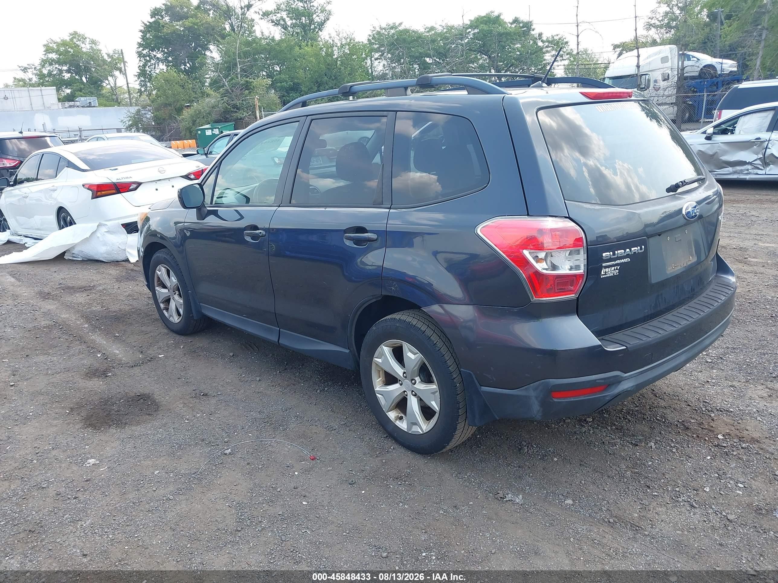 2014 Subaru Forester 2.5i Premium Dark Blue vin: JF2SJAEC7EH436904