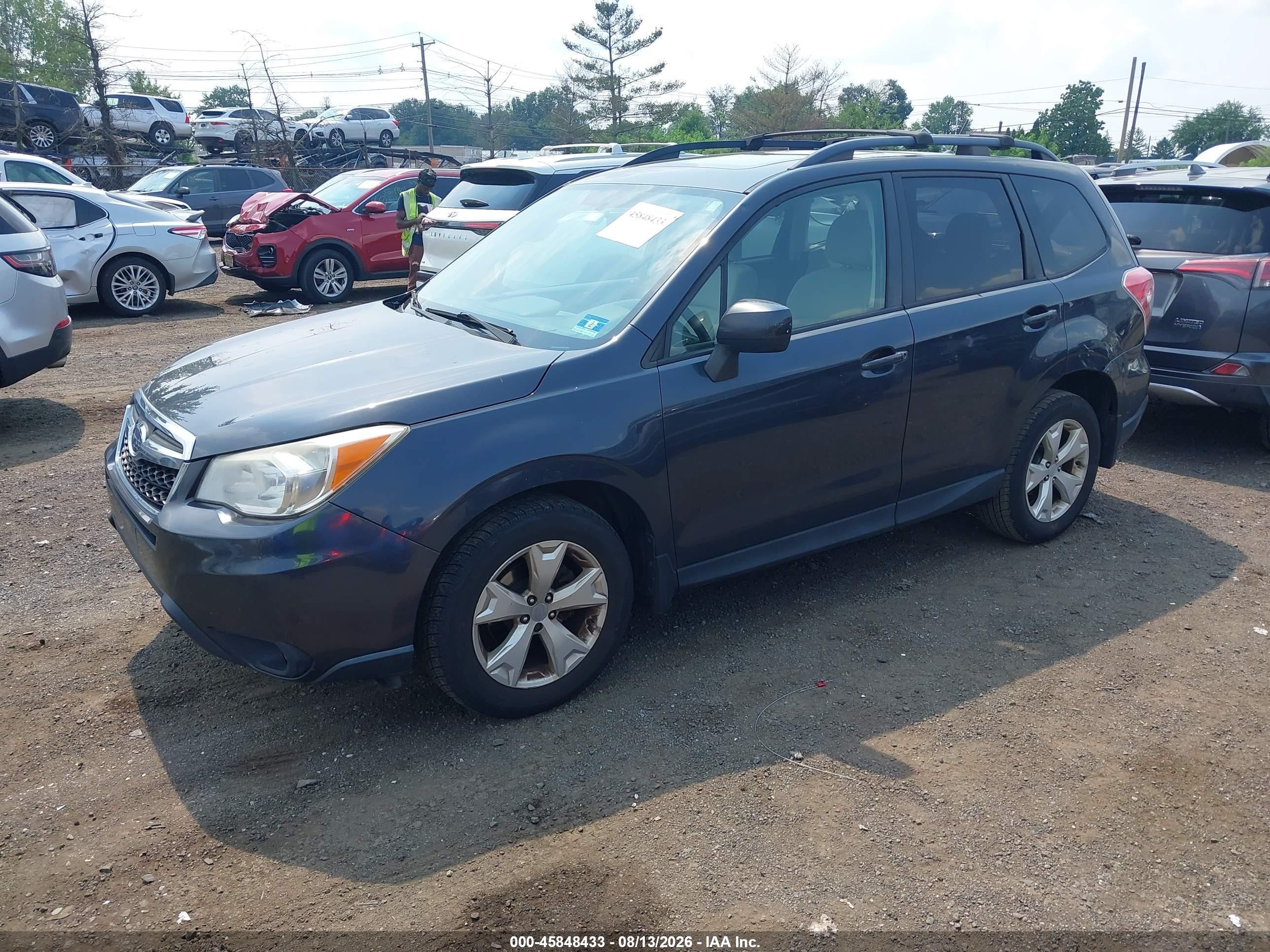 2014 Subaru Forester 2.5i Premium Dark Blue vin: JF2SJAEC7EH436904