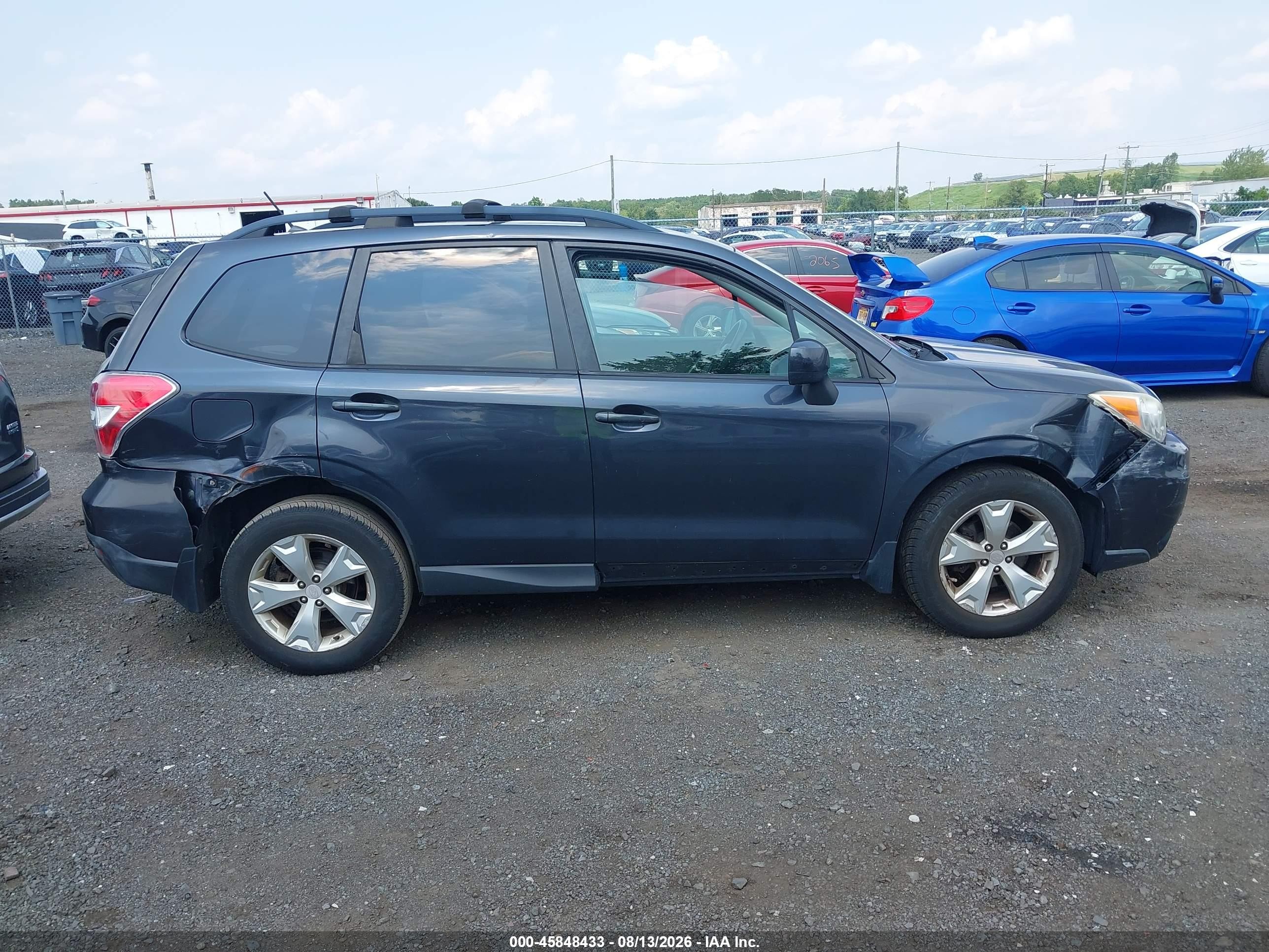 2014 Subaru Forester 2.5i Premium Dark Blue vin: JF2SJAEC7EH436904