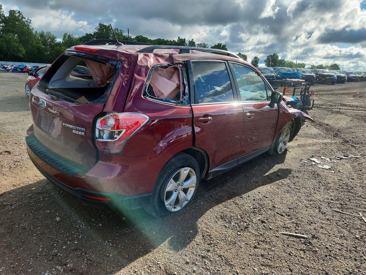 2014 Subaru Forester 2.5i Premium Red vin: JF2SJAEC7EH440421