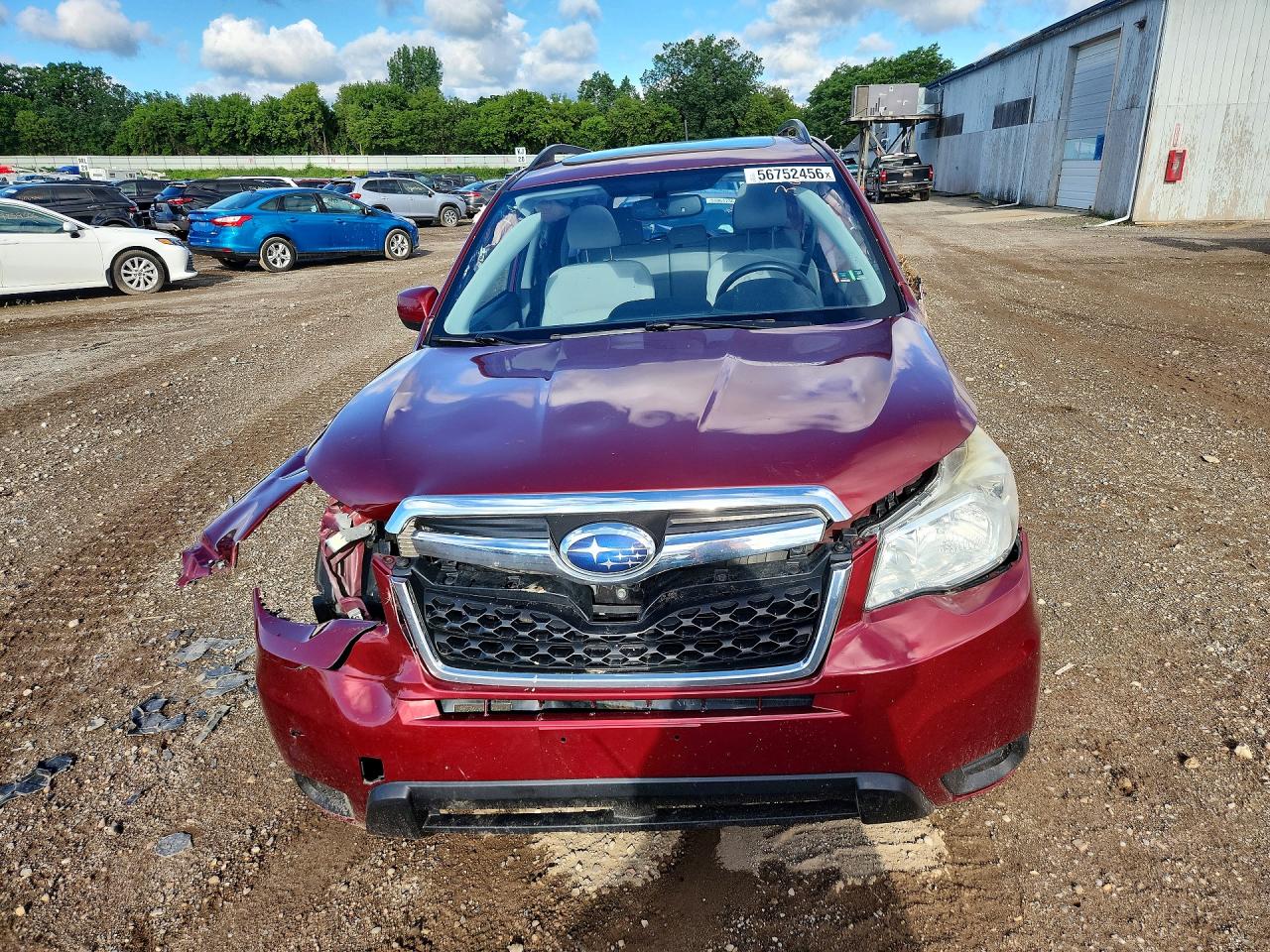 2014 Subaru Forester 2.5i Premium Red vin: JF2SJAEC7EH440421