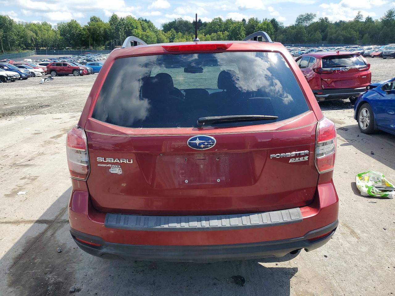 2014 Subaru Forester 2.5i Premium Burgundy vin: JF2SJAEC7EH458935