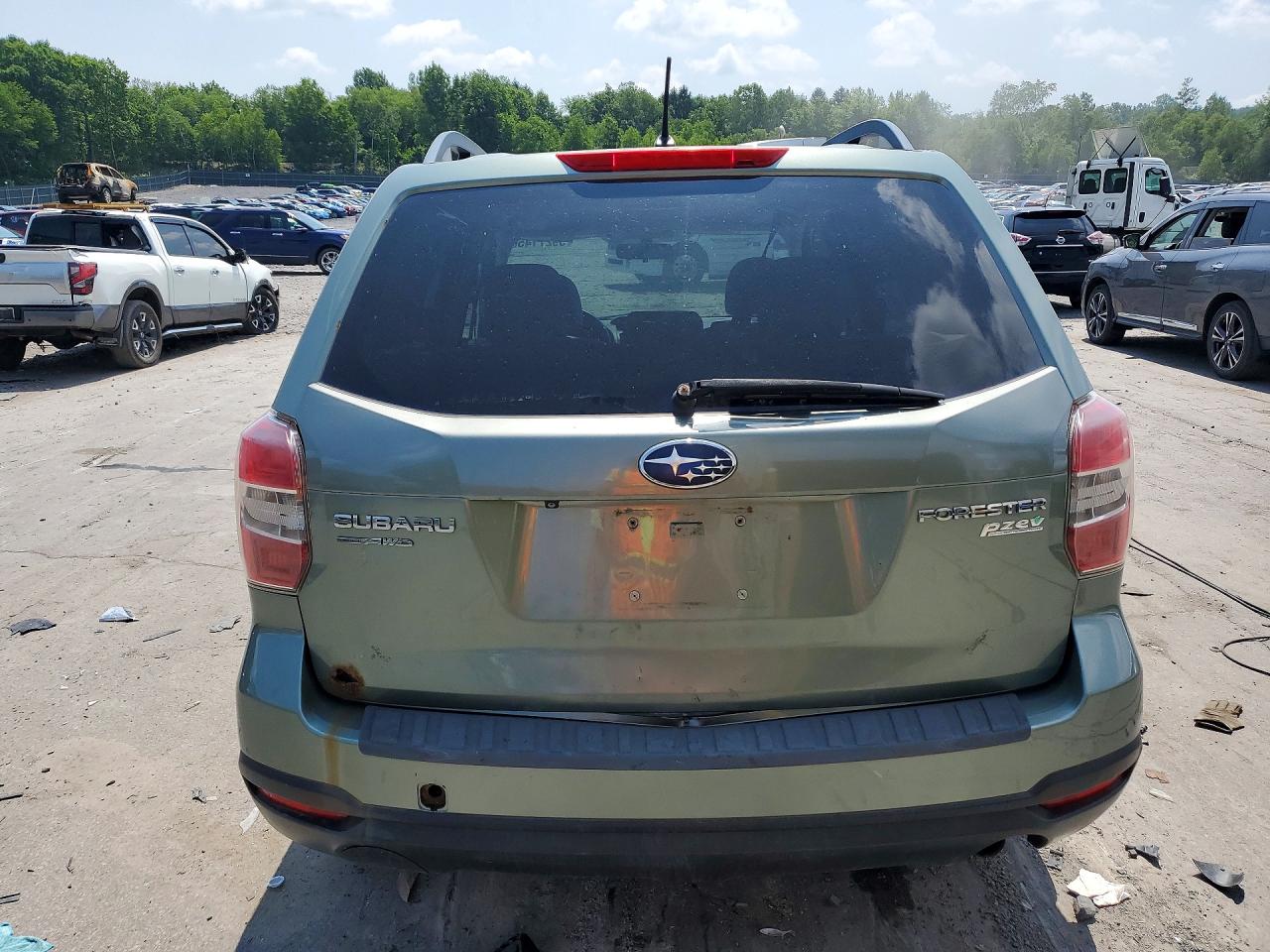2014 Subaru Forester 2.5i Premium Бирюзовый vin: JF2SJAEC7EH469451