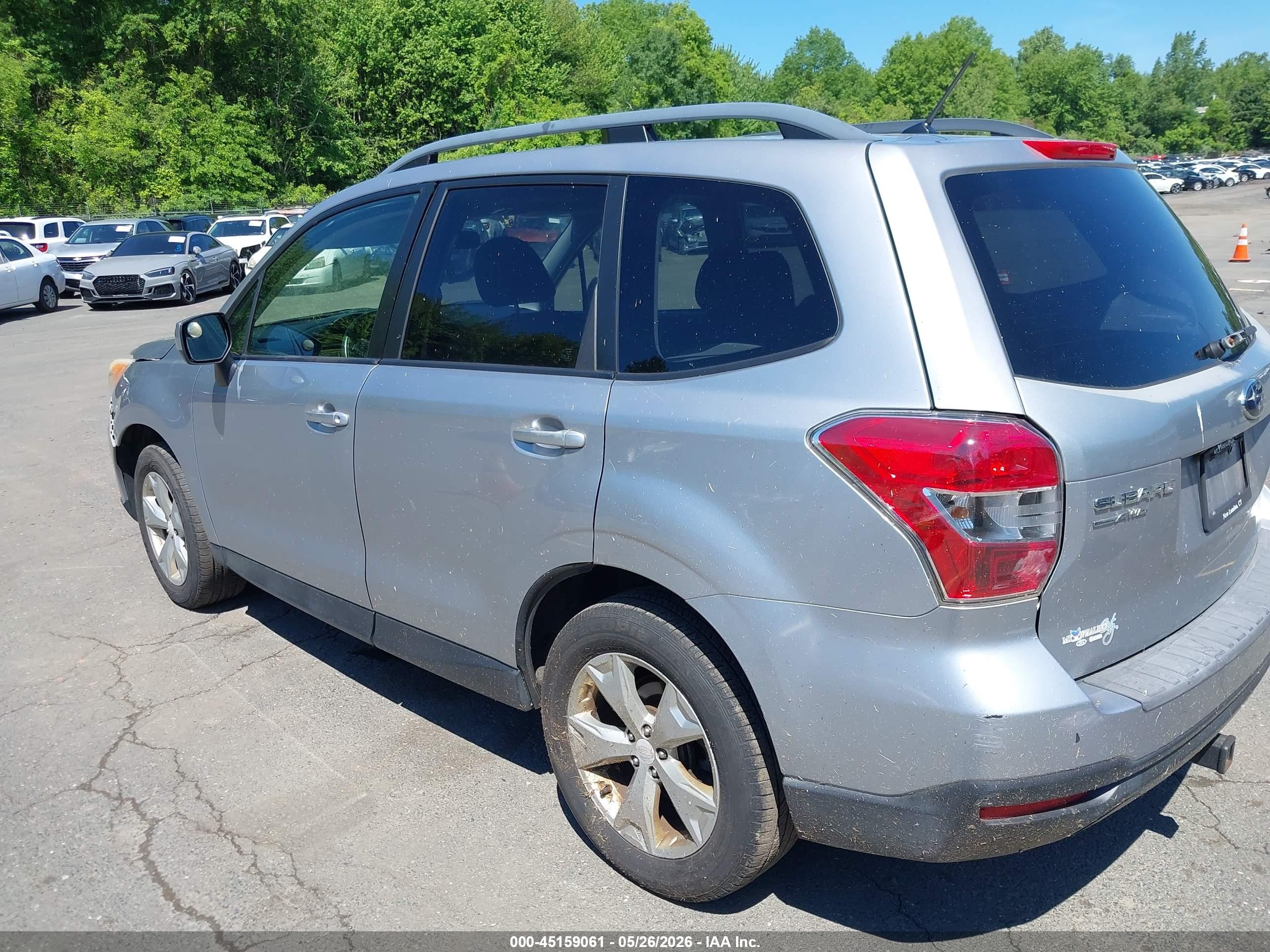 2014 Subaru Forester 2.5i Premium Silver vin: JF2SJAEC7EH509852