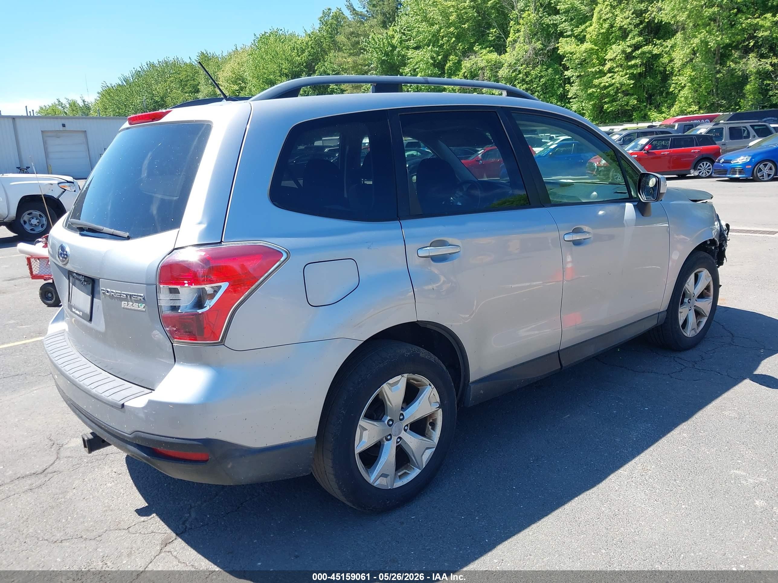 2014 Subaru Forester 2.5i Premium Silver vin: JF2SJAEC7EH509852