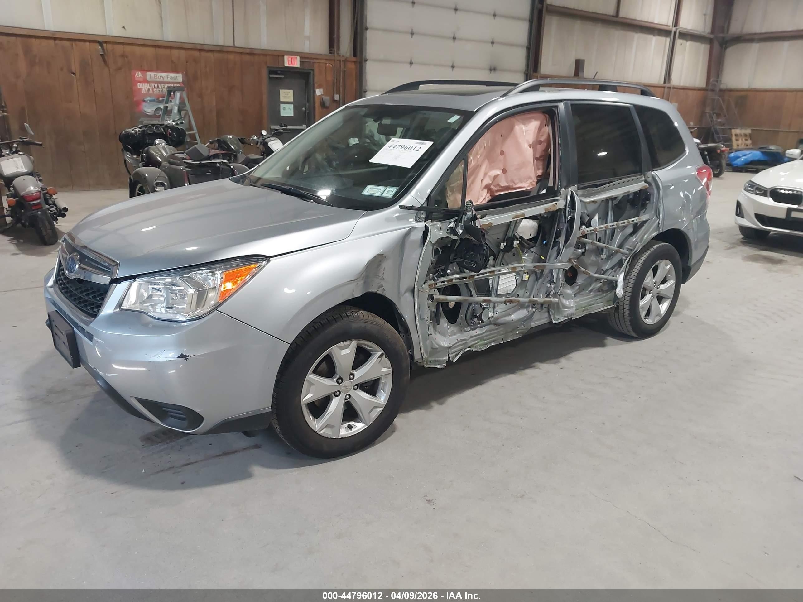 2014 Subaru Forester 2.5i Premium Gray vin: JF2SJAEC7EH535397
