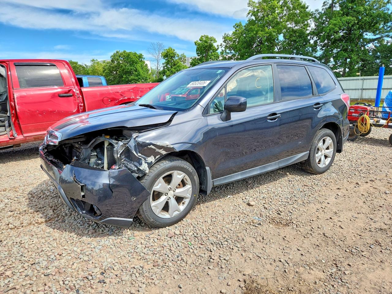 2014 Subaru Forester 2.5i Premium Blue vin: JF2SJAEC8EH427922