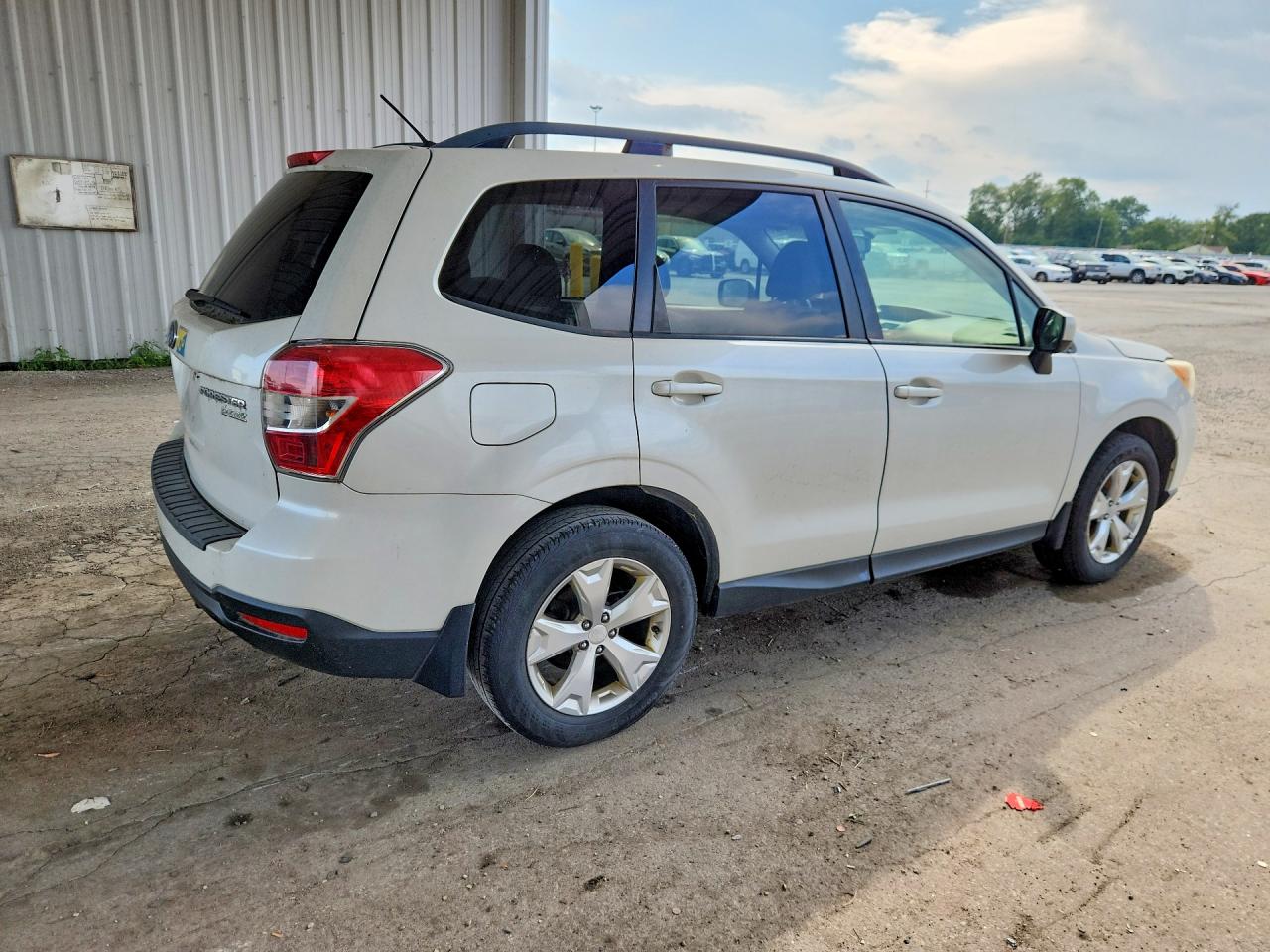 2014 Subaru Forester 2.5i Premium Белый vin: JF2SJAEC8EH452951