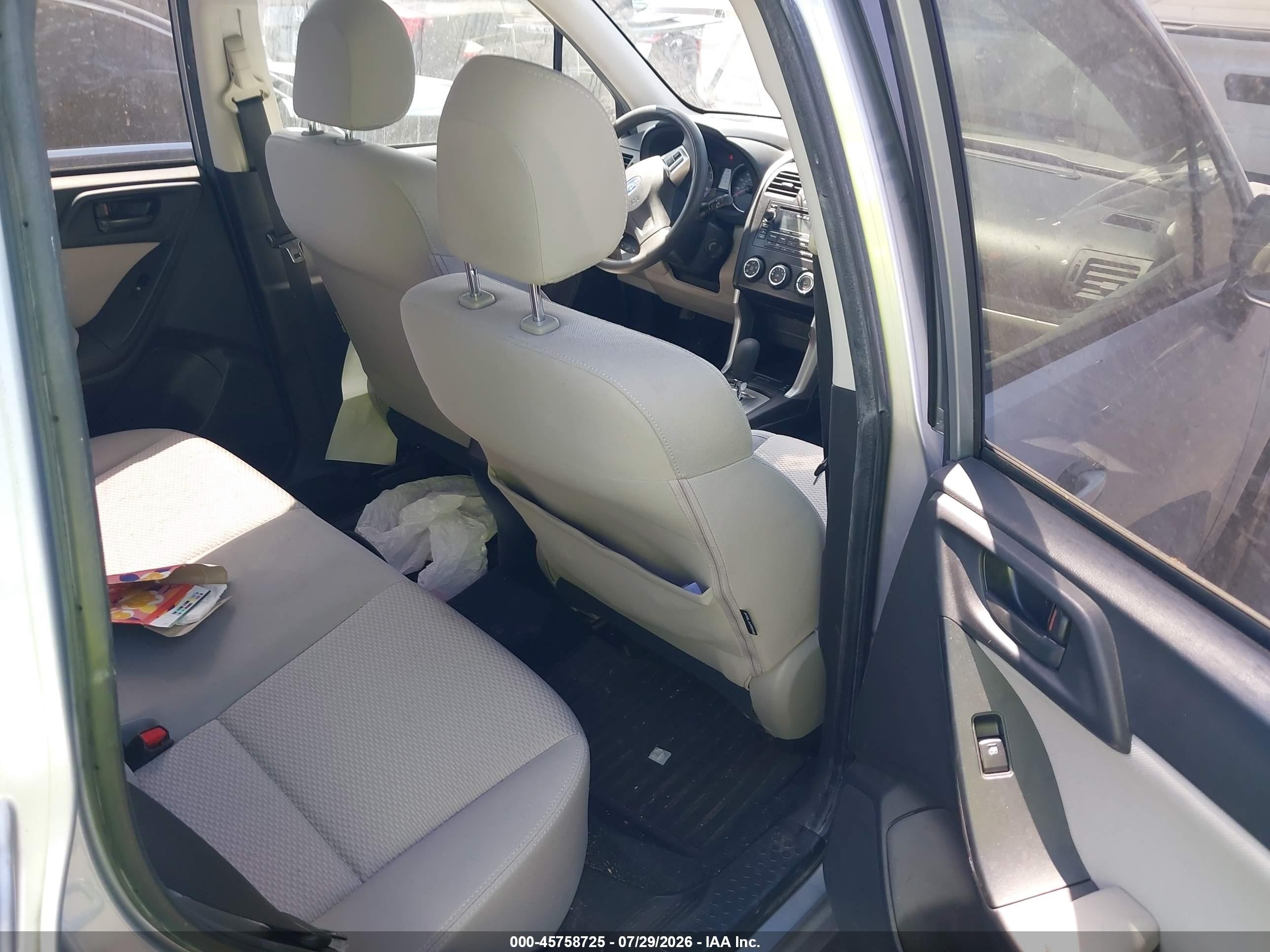 2014 Subaru Forester 2.5i Premium Silver vin: JF2SJAEC8EH455347