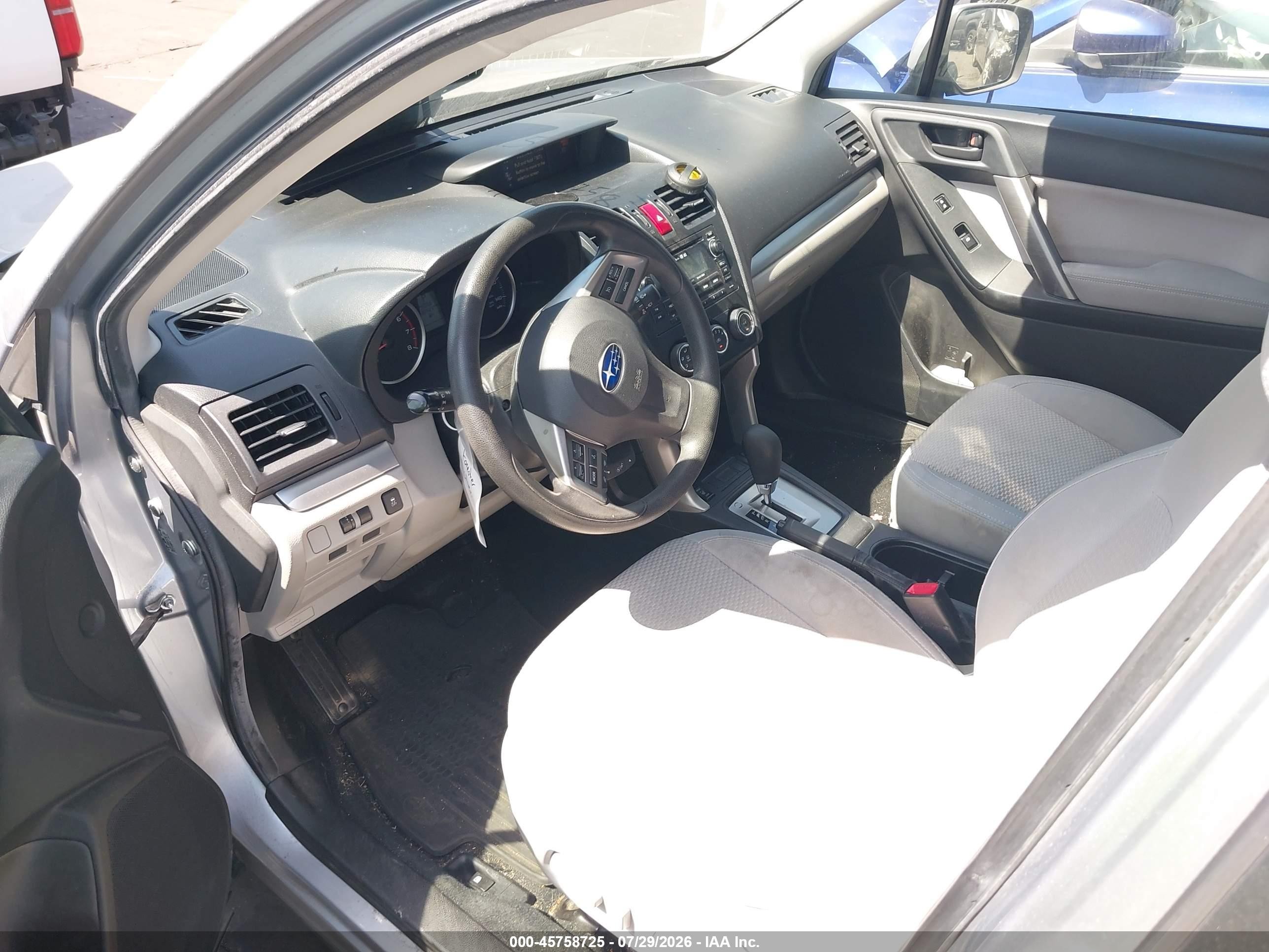 2014 Subaru Forester 2.5i Premium Silver vin: JF2SJAEC8EH455347