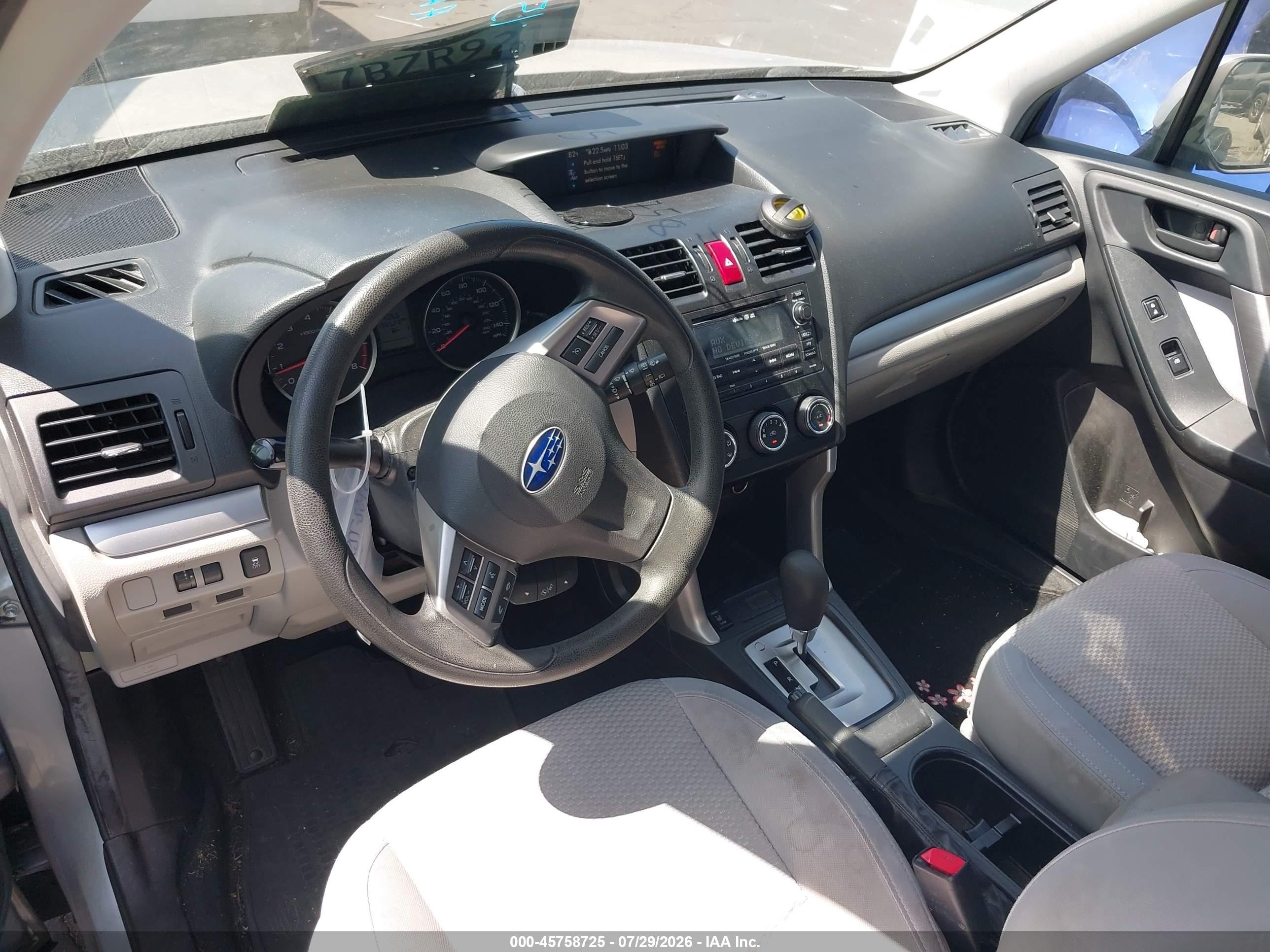 2014 Subaru Forester 2.5i Premium Silver vin: JF2SJAEC8EH455347