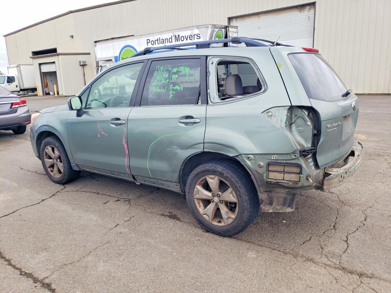 2014 Subaru Forester 2.5i Premium Green vin: JF2SJAEC8EH456675