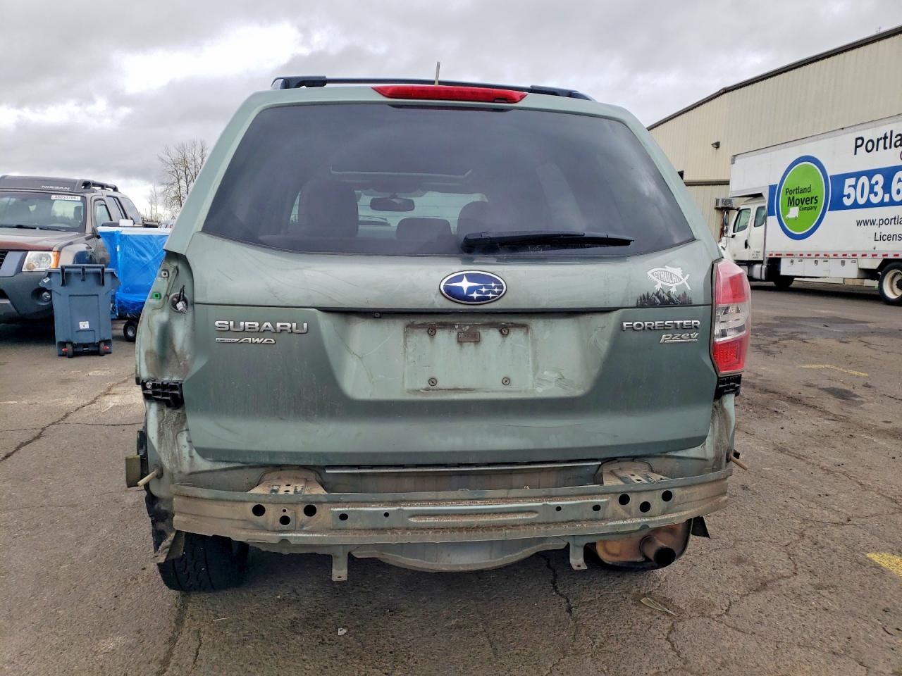 2014 Subaru Forester 2.5i Premium Green vin: JF2SJAEC8EH456675