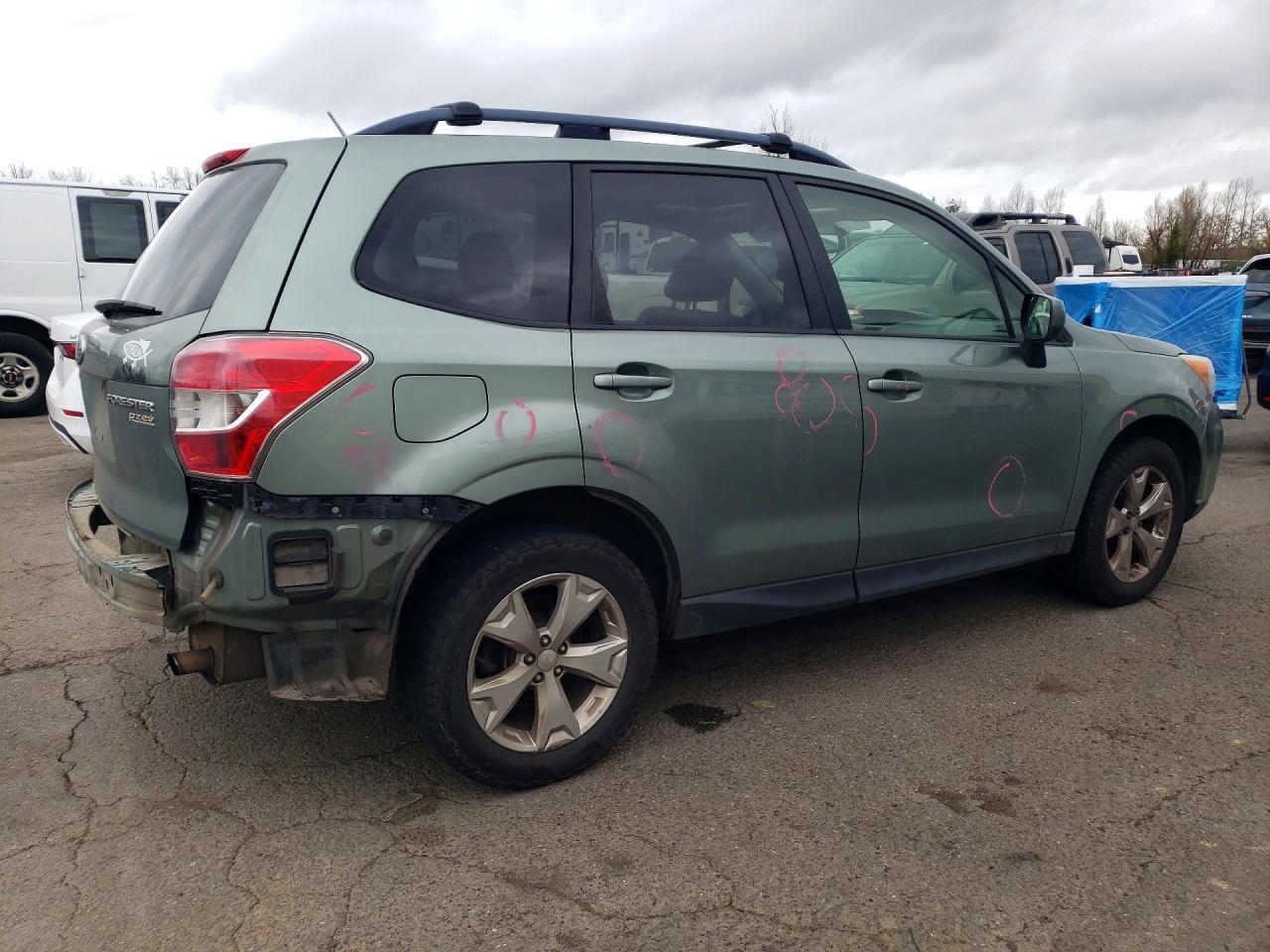 2014 Subaru Forester 2.5i Premium Green vin: JF2SJAEC8EH456675