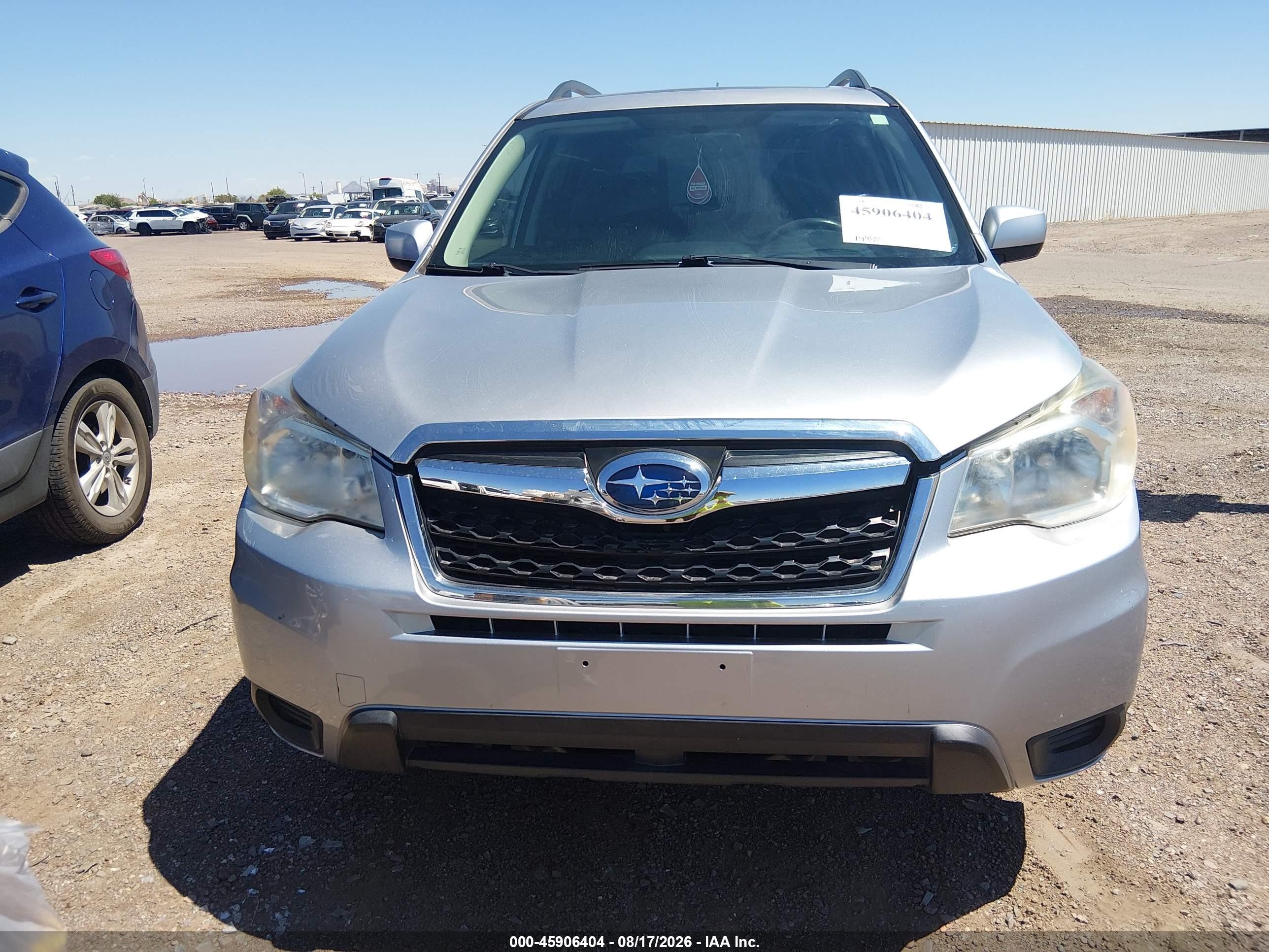 2014 Subaru Forester 2.5i Premium Silver vin: JF2SJAEC8EH463223