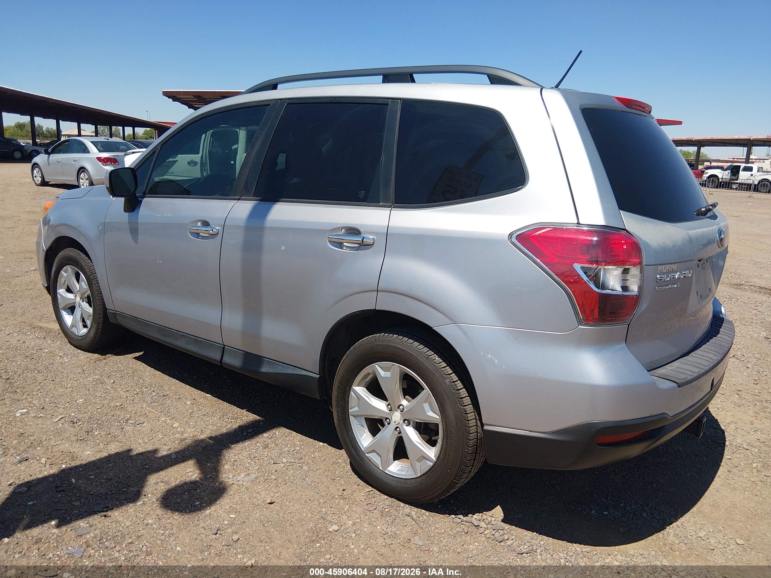 2014 Subaru Forester 2.5i Premium Silver vin: JF2SJAEC8EH463223