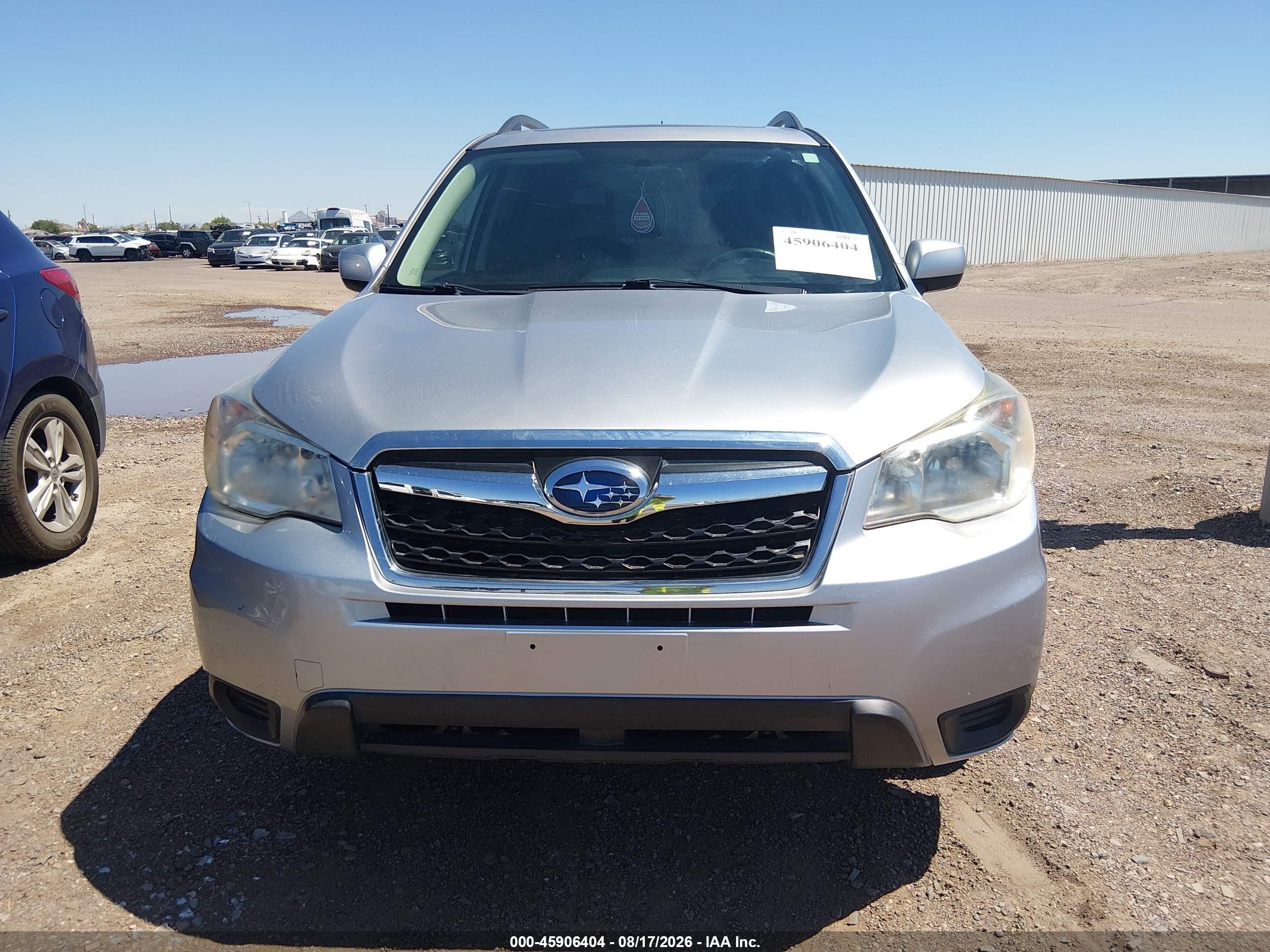 2014 Subaru Forester 2.5i Premium Silver vin: JF2SJAEC8EH463223