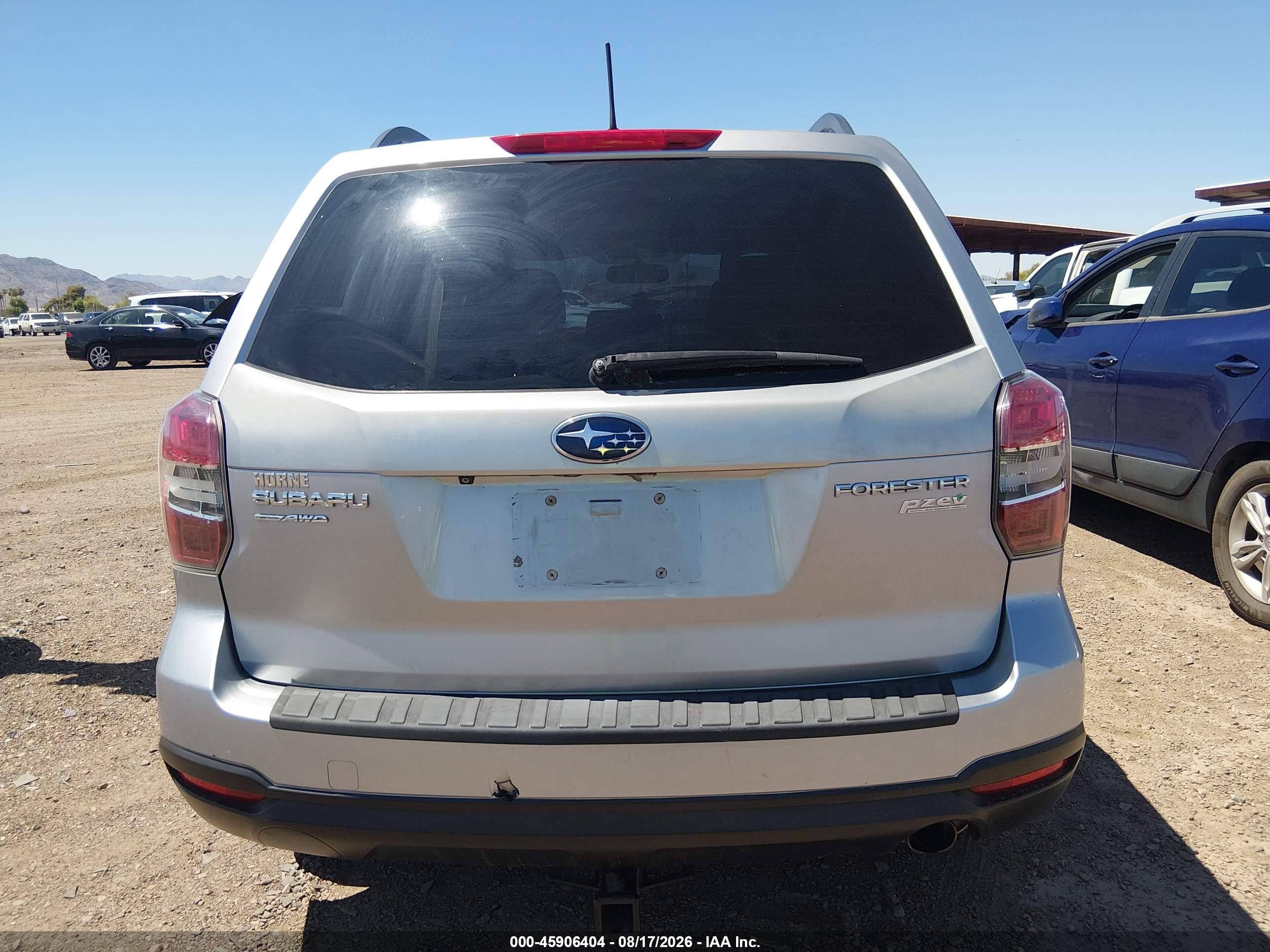 2014 Subaru Forester 2.5i Premium Silver vin: JF2SJAEC8EH463223