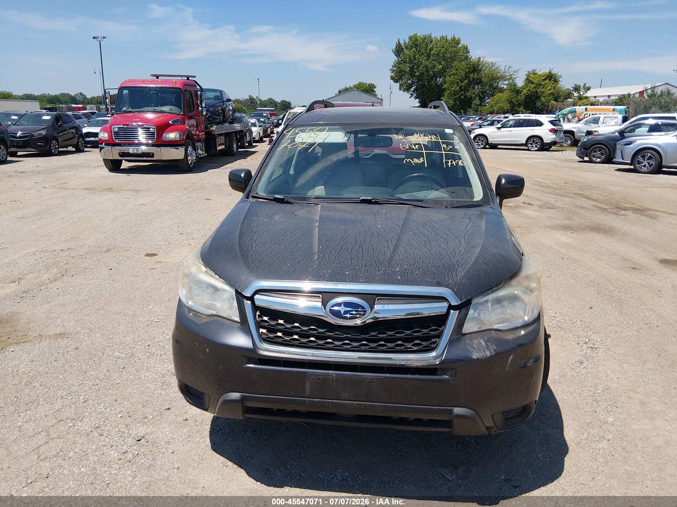 2014 Subaru Forester 2.5i Premium Серый vin: JF2SJAEC8EH476943