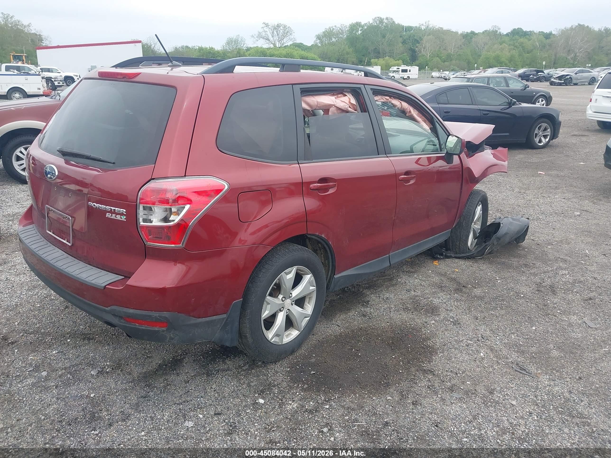 2014 Subaru Forester 2.5i Premium Red vin: JF2SJAEC8EH483228
