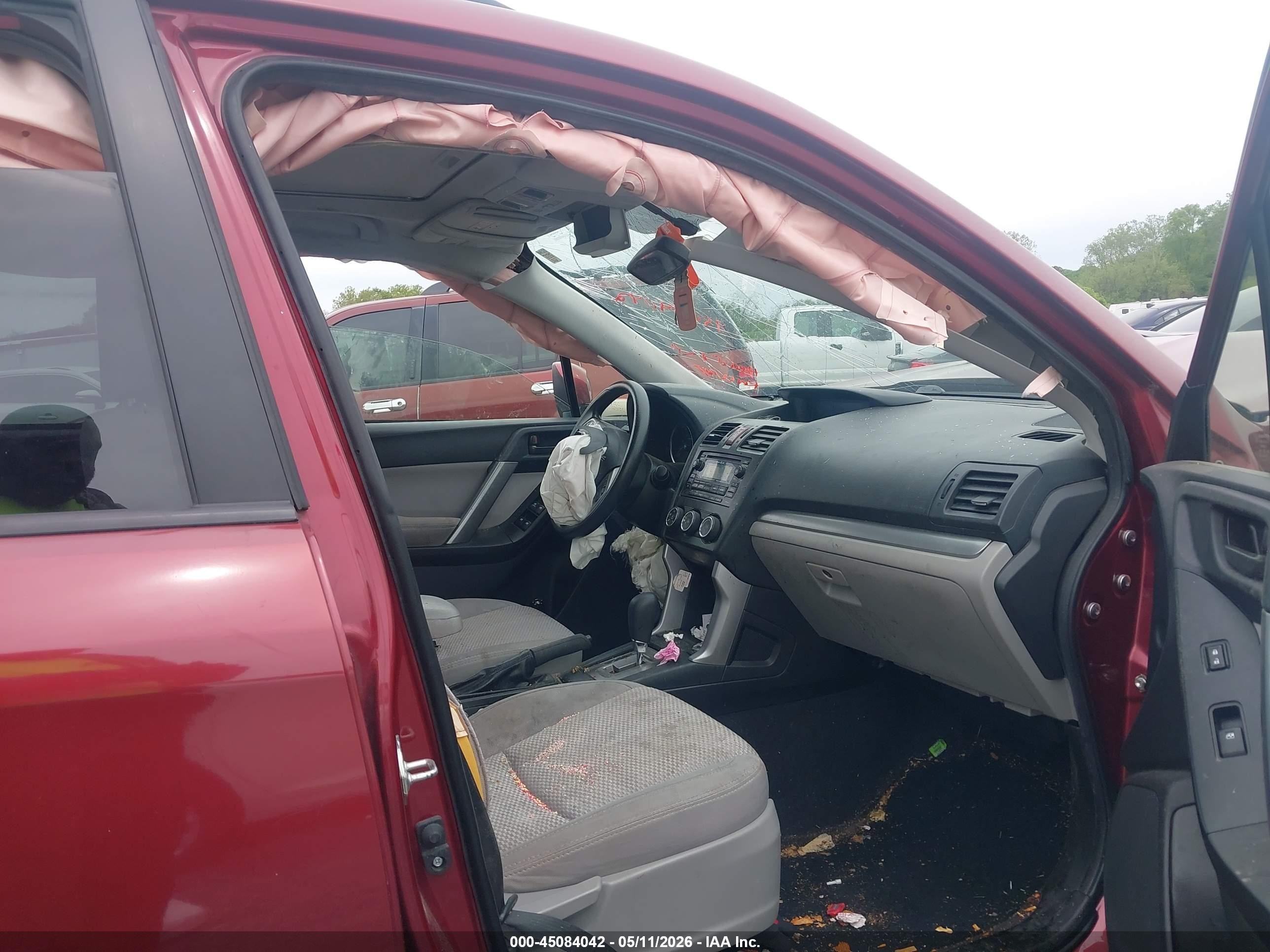 2014 Subaru Forester 2.5i Premium Red vin: JF2SJAEC8EH483228