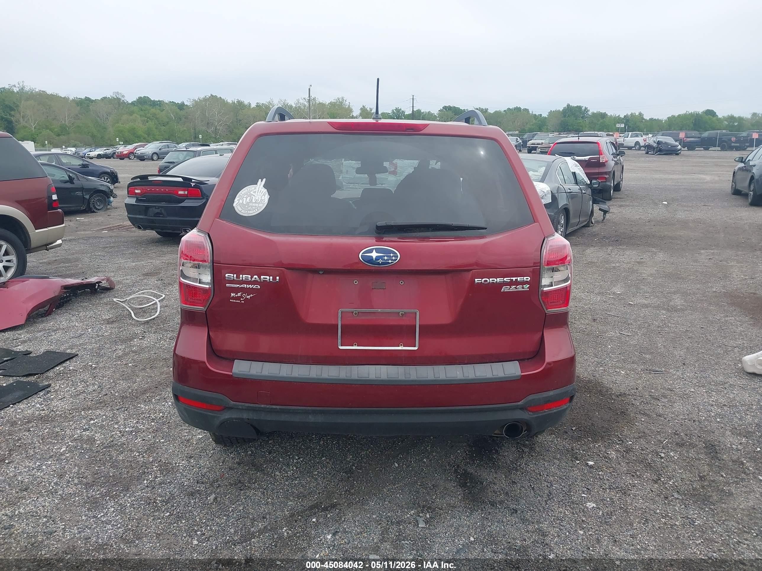 2014 Subaru Forester 2.5i Premium Red vin: JF2SJAEC8EH483228