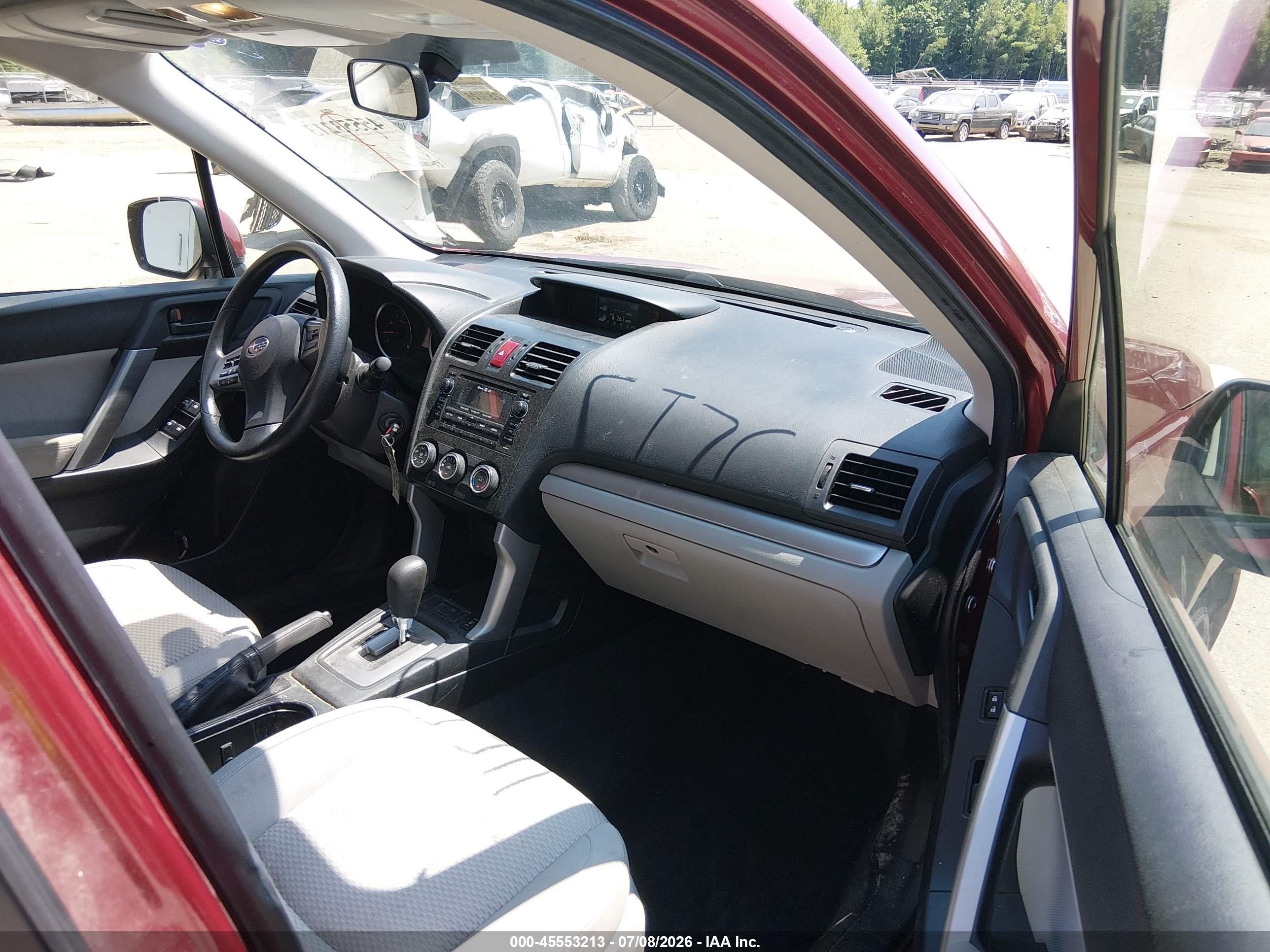 2014 Subaru Forester 2.5i Premium Red vin: JF2SJAEC8EH505017