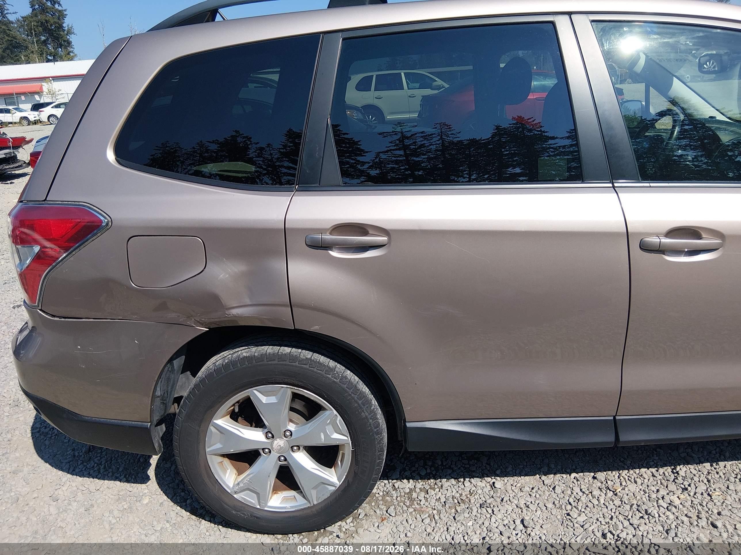 2014 Subaru Forester 2.5i Premium Gold vin: JF2SJAEC8EH516213