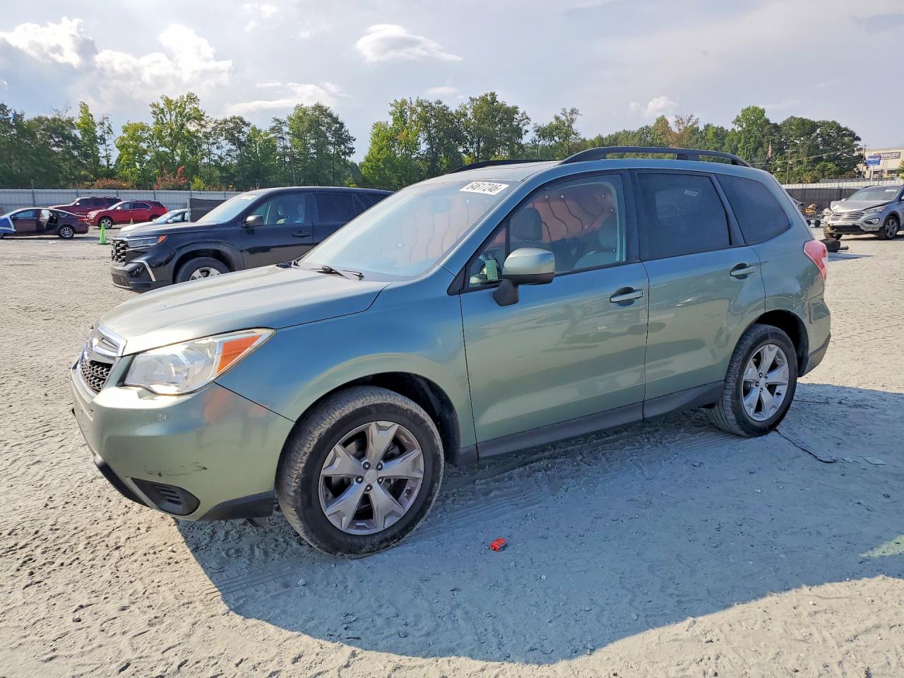 2014 Subaru Forester 2.5i Premium Green vin: JF2SJAEC8EH531536