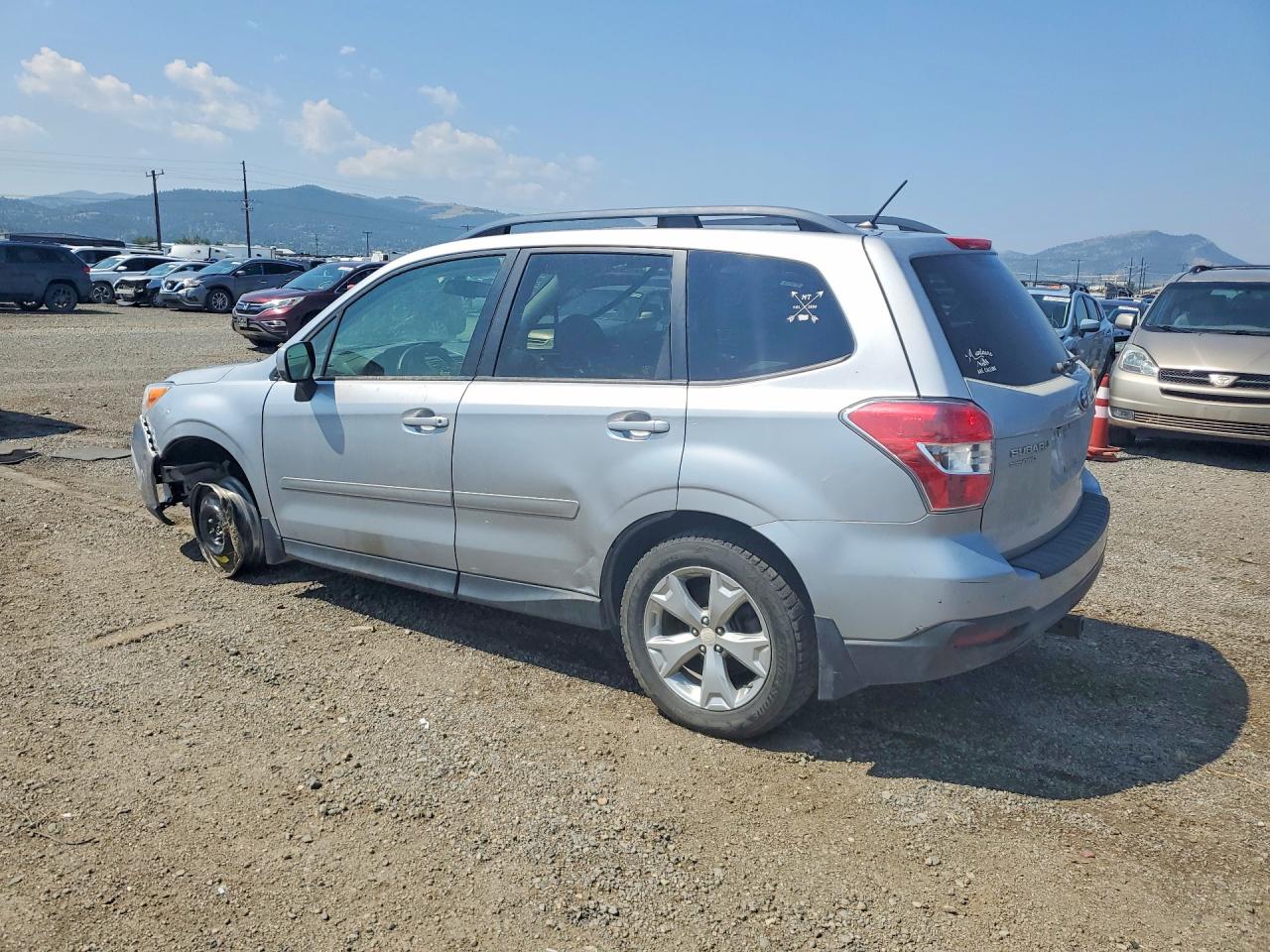 2014 Subaru Forester 2.5i Premium Silver vin: JF2SJAEC8EH533884